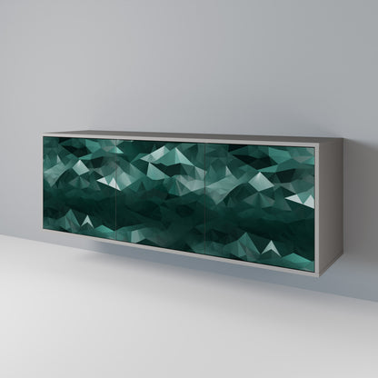 POLYGONAL FLOATING Třídveřová komoda