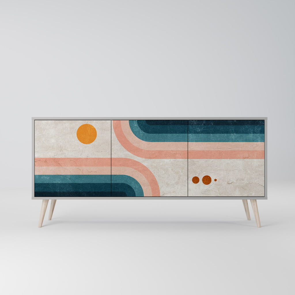 TWO HALVES Třídveřová komoda