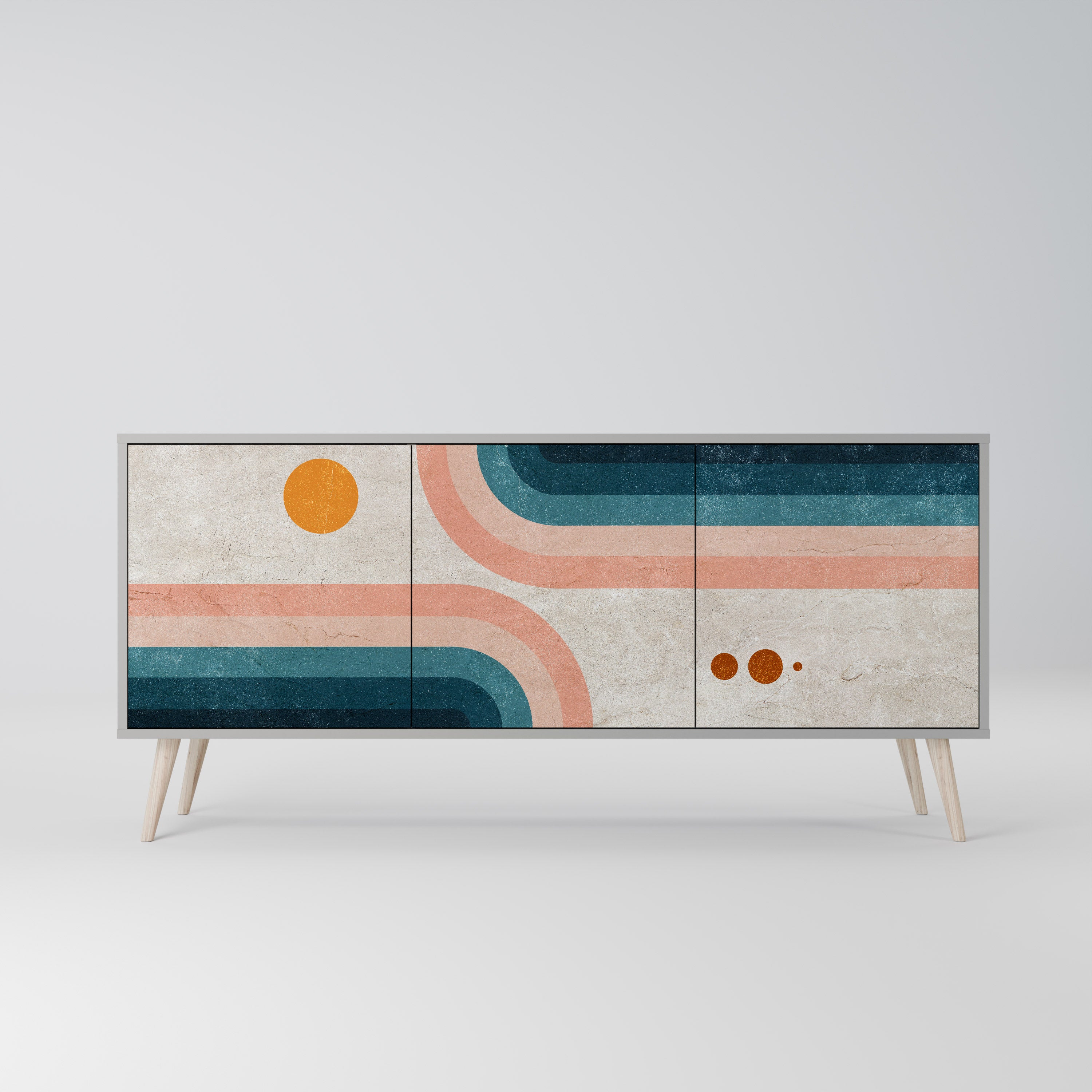 TWO HALVES Třídveřová komoda