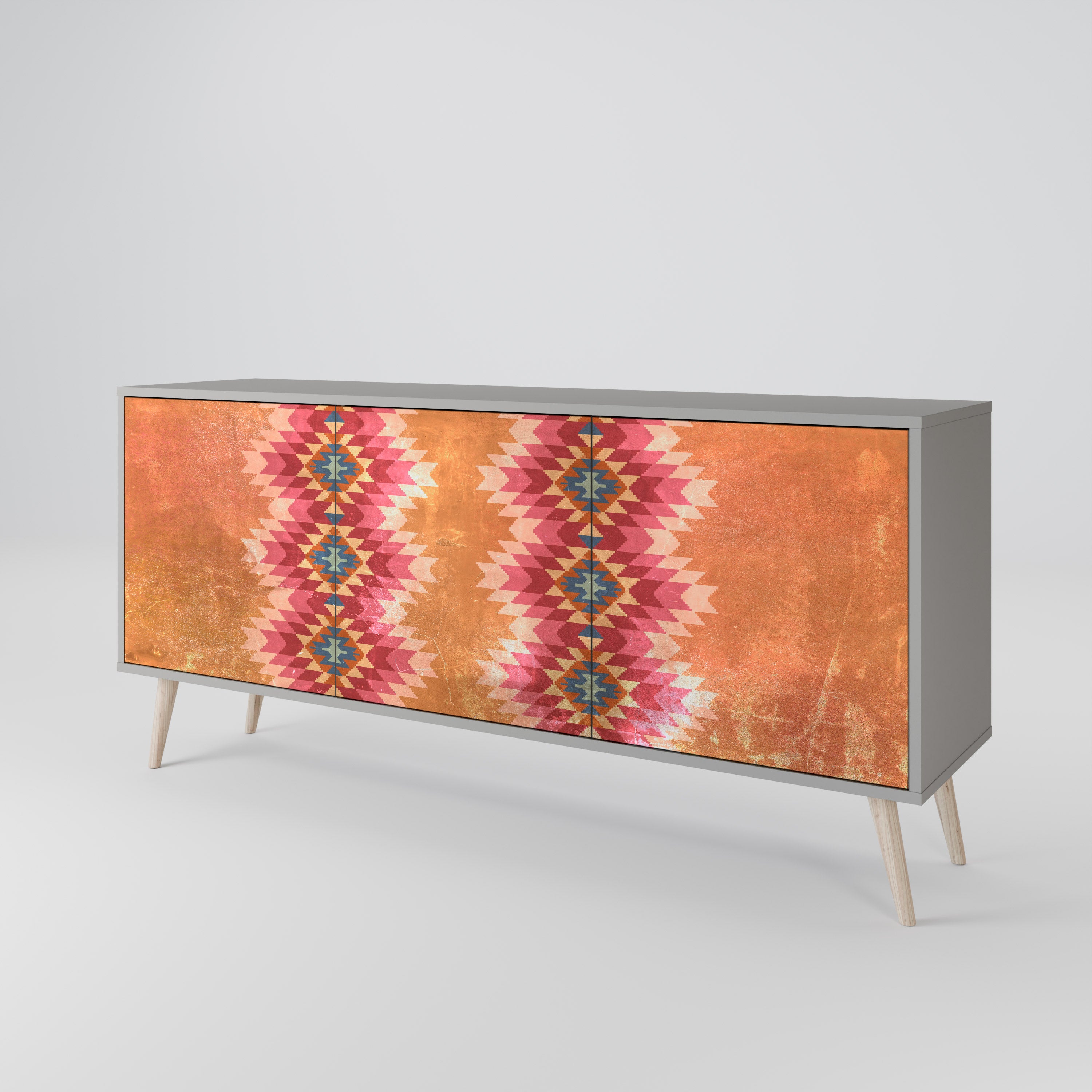 INDIAN FOLK 3-Door Sideboard
