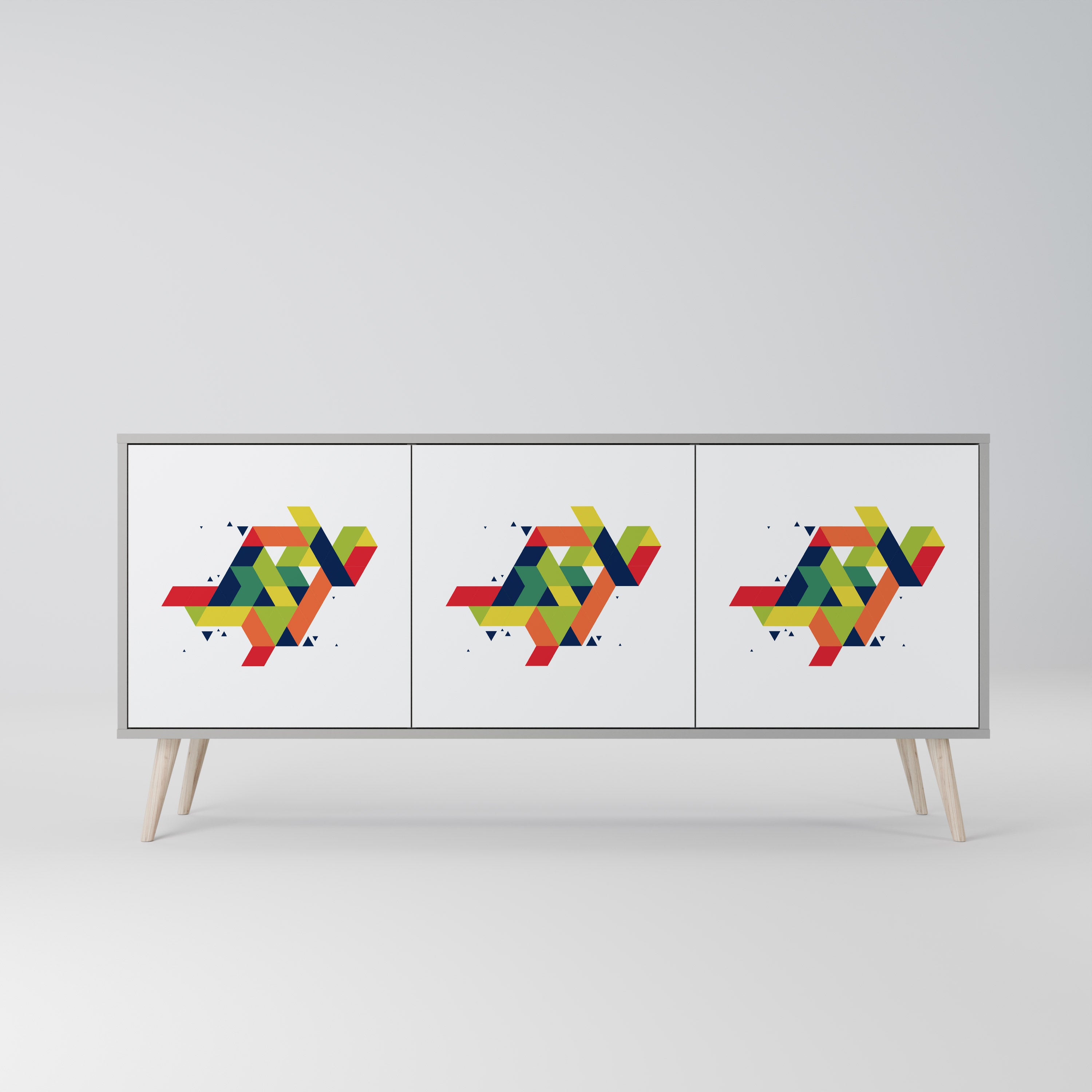 FUTURE SIGN Třídveřová komoda