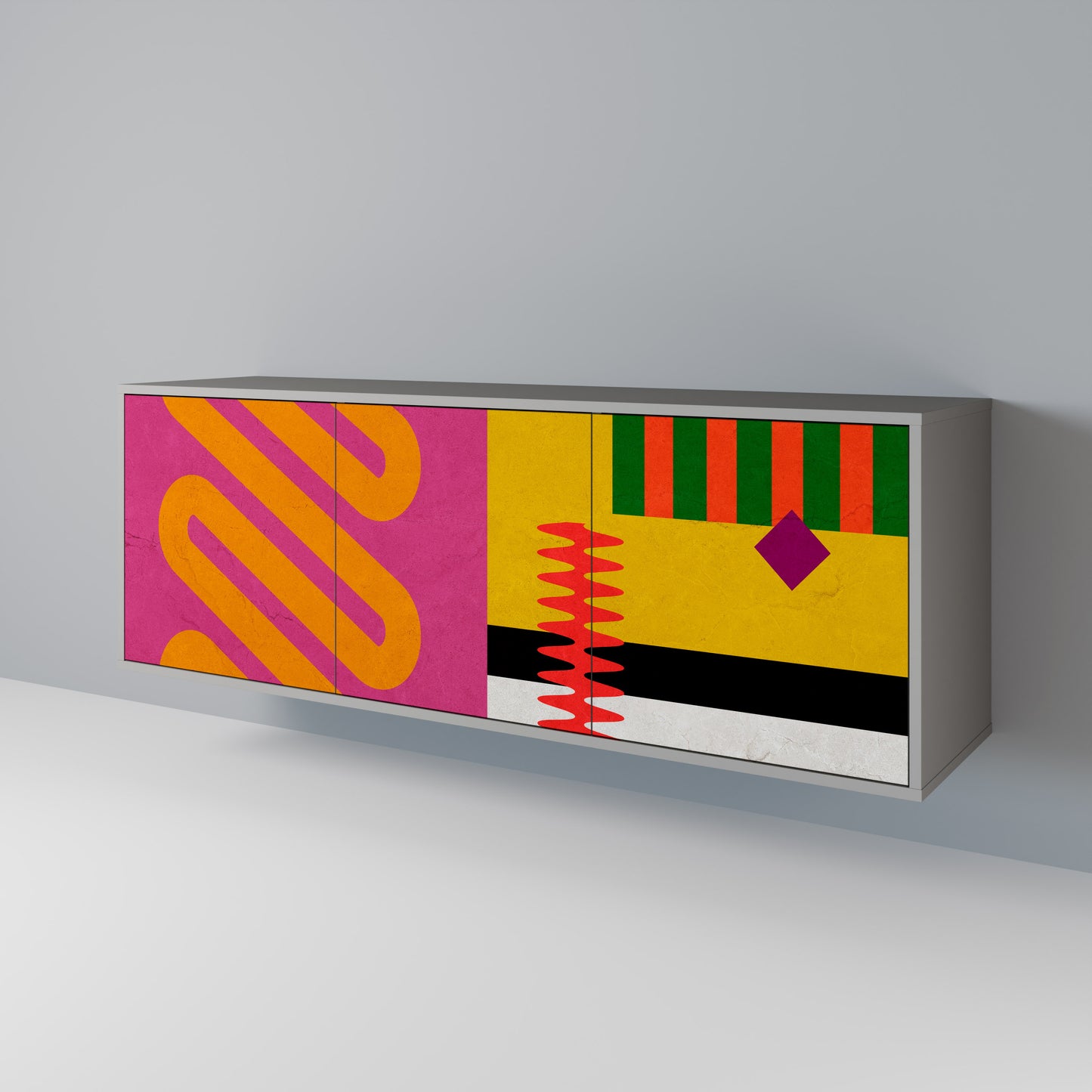VIVID ART Třídveřová komoda