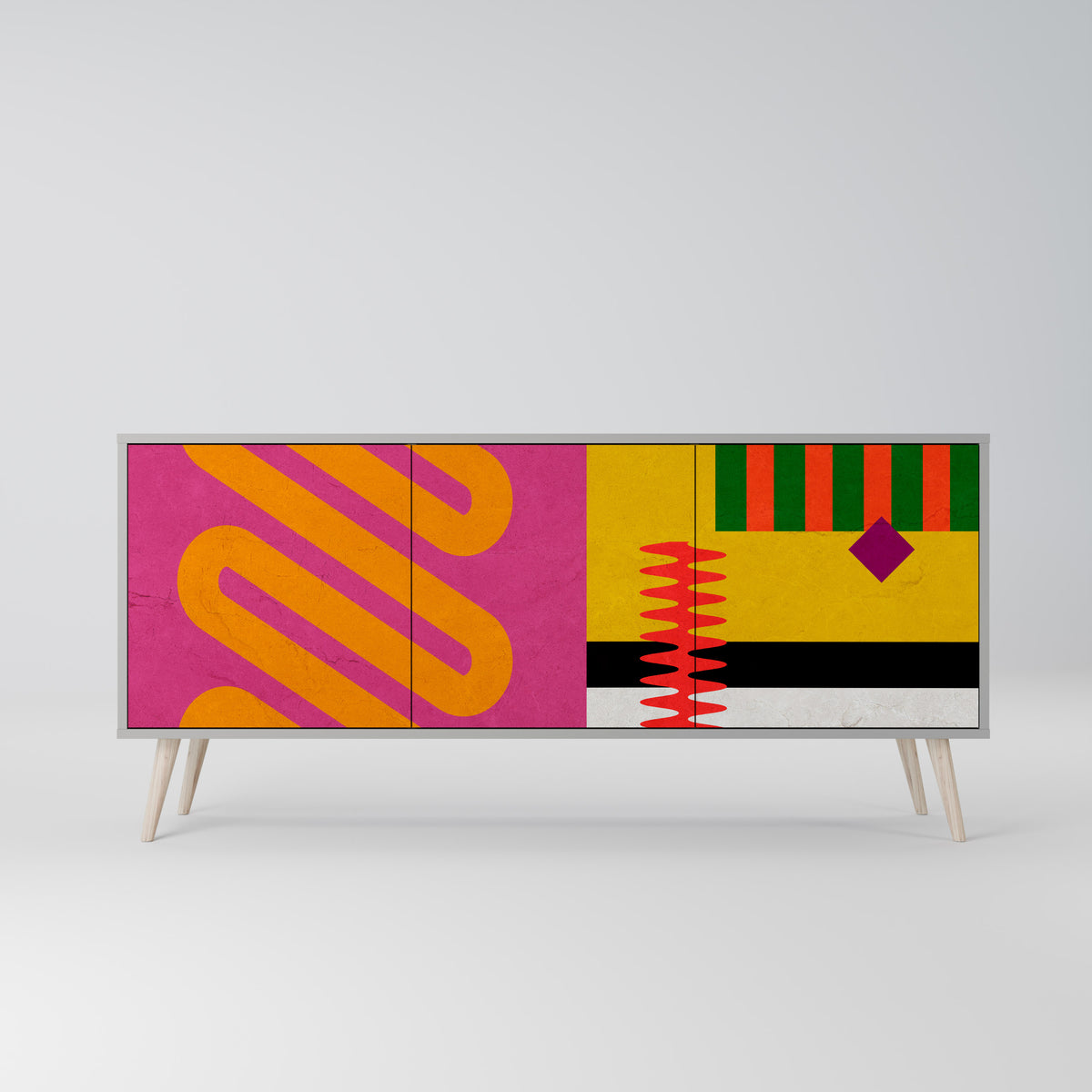 VIVID ART Třídveřová komoda