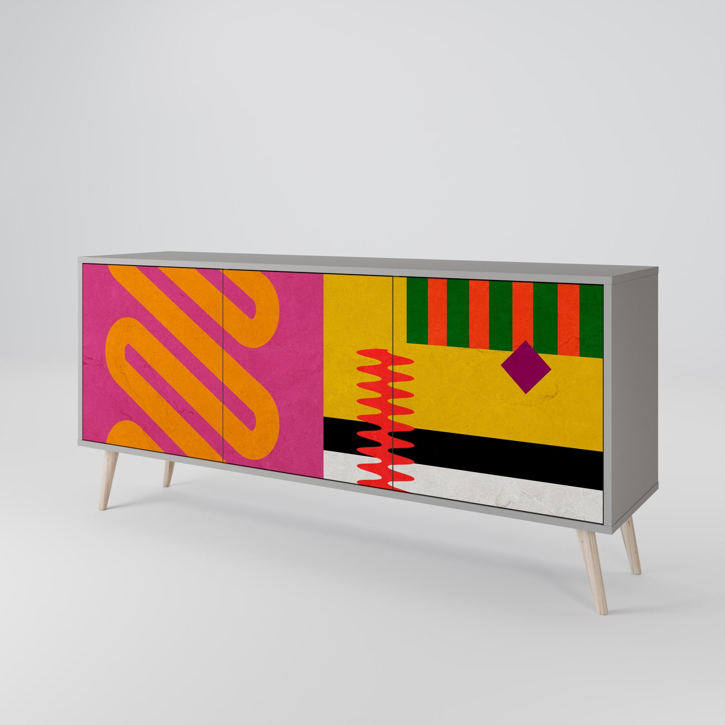 VIVID ART Třídveřová komoda