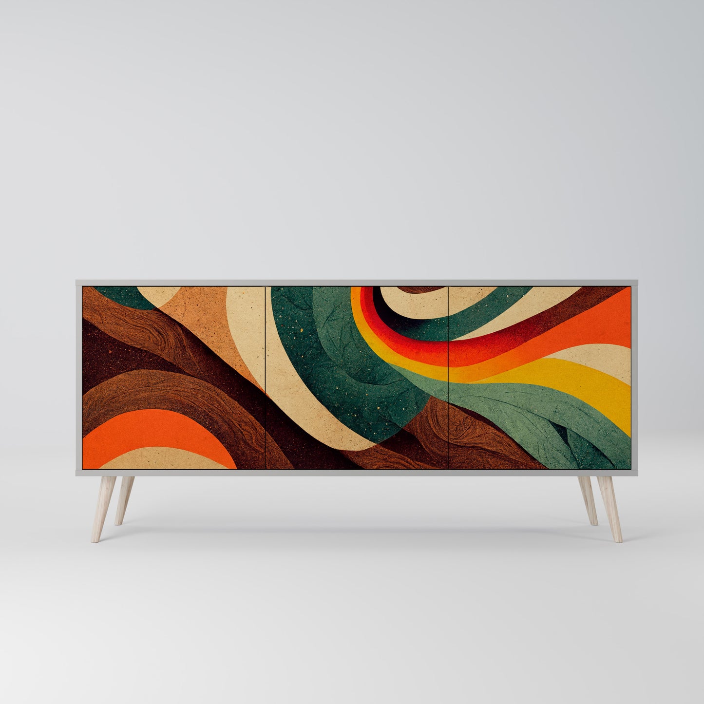 COLORFUL STRANDS Třídveřová komoda