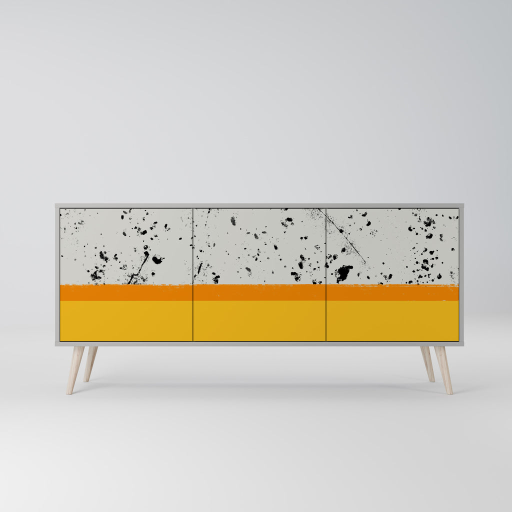 DYED BY ORANGE 3-Door Sideboard