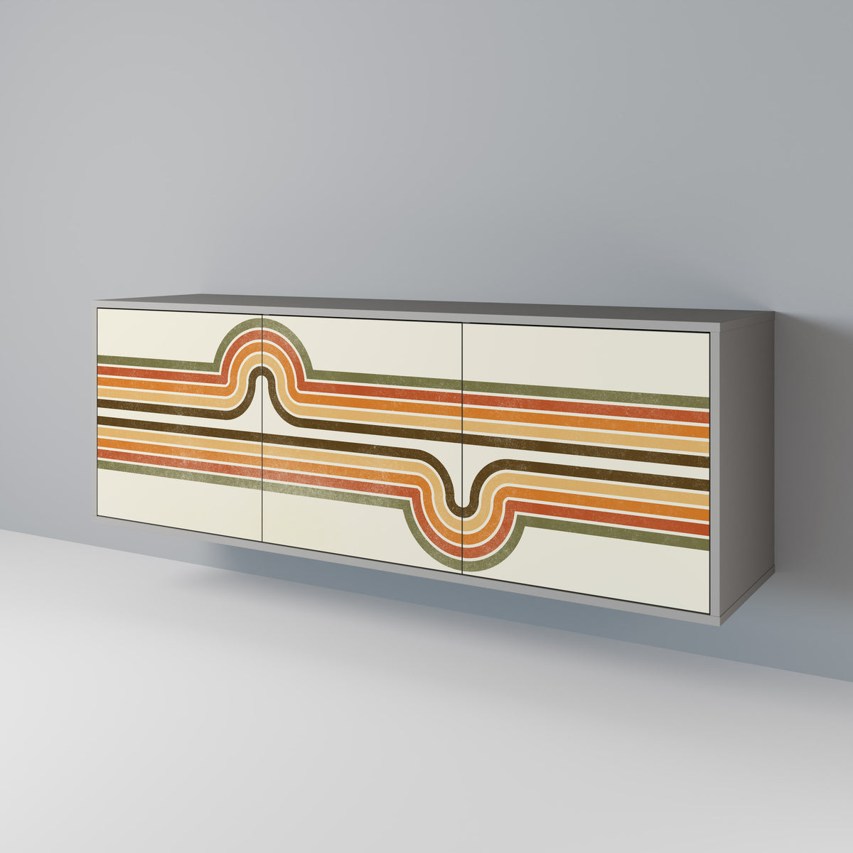 EXCEPTIONAL STREAM Třídveřová komoda