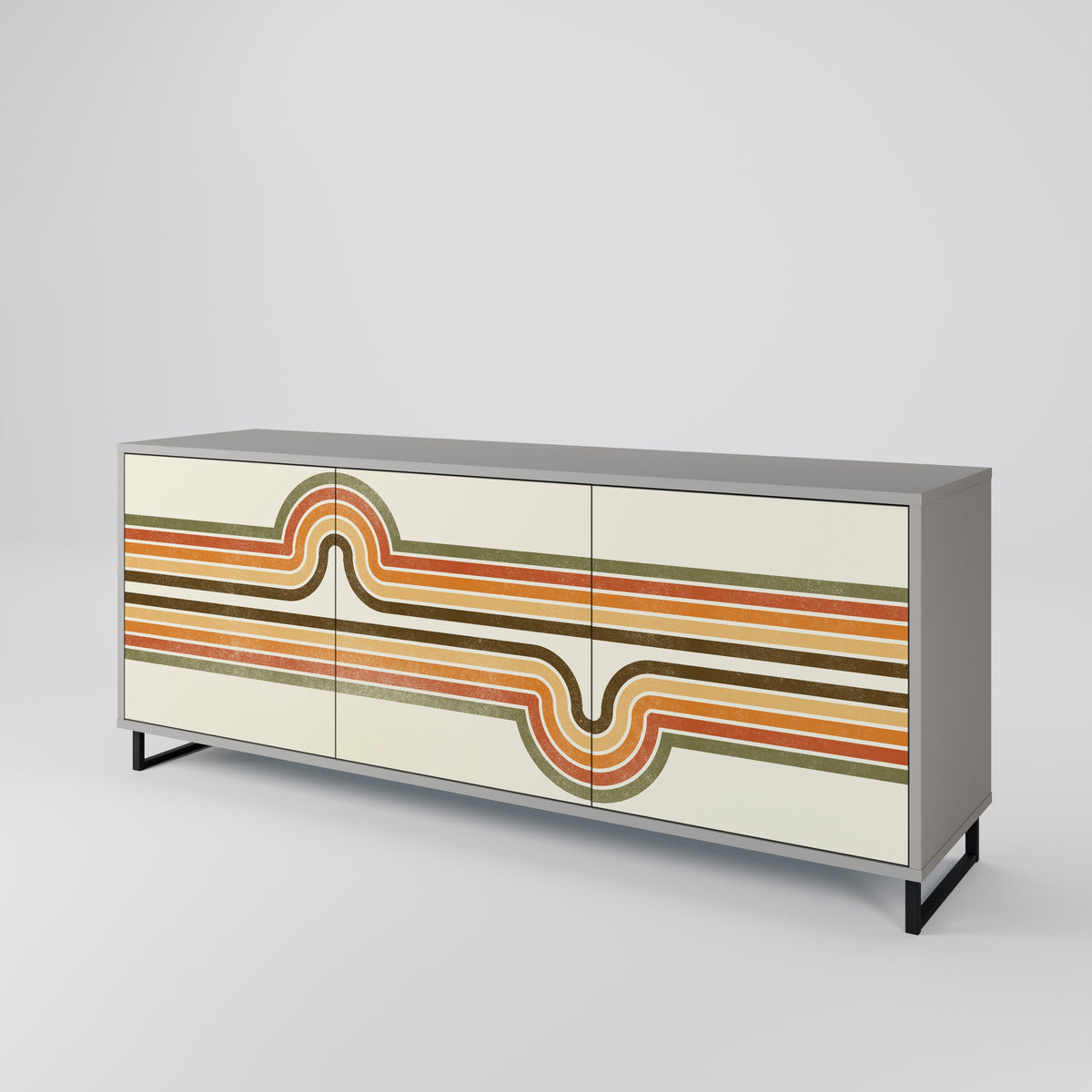 EXCEPTIONAL STREAM Třídveřová komoda