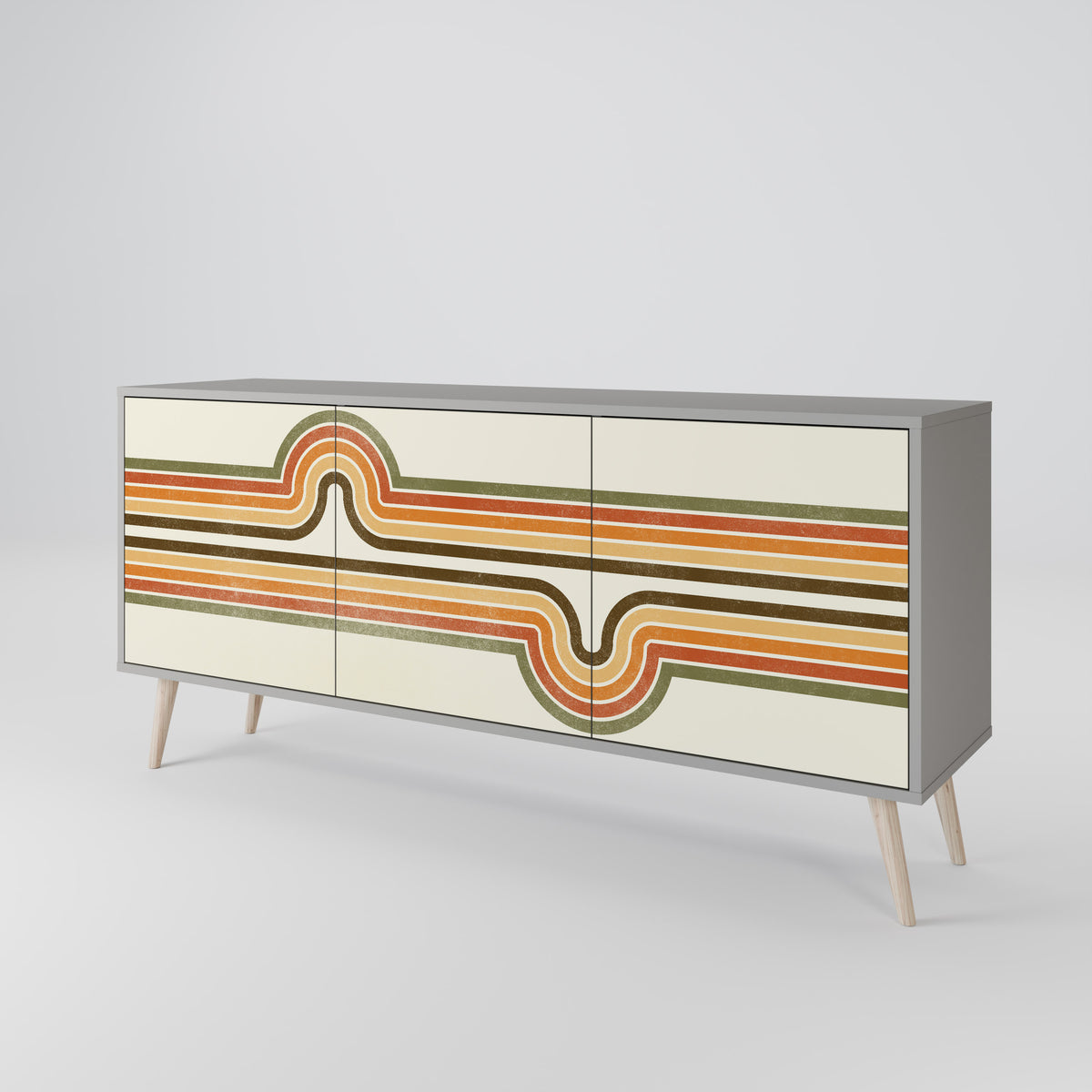 EXCEPTIONAL STREAM Třídveřová komoda