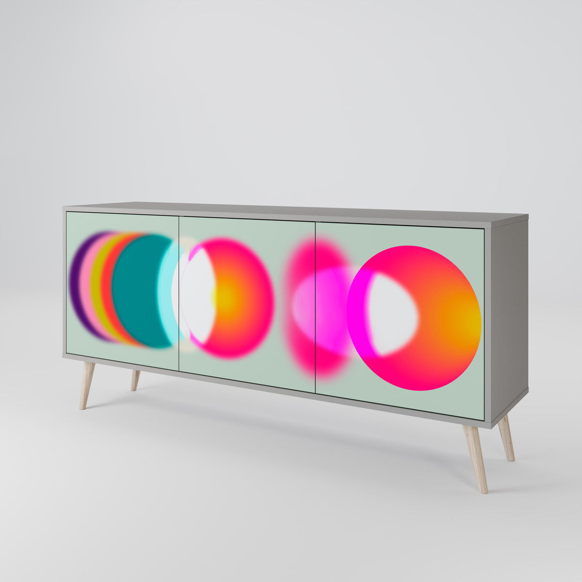 SYMPHONY OF COLORS Třídveřová komoda