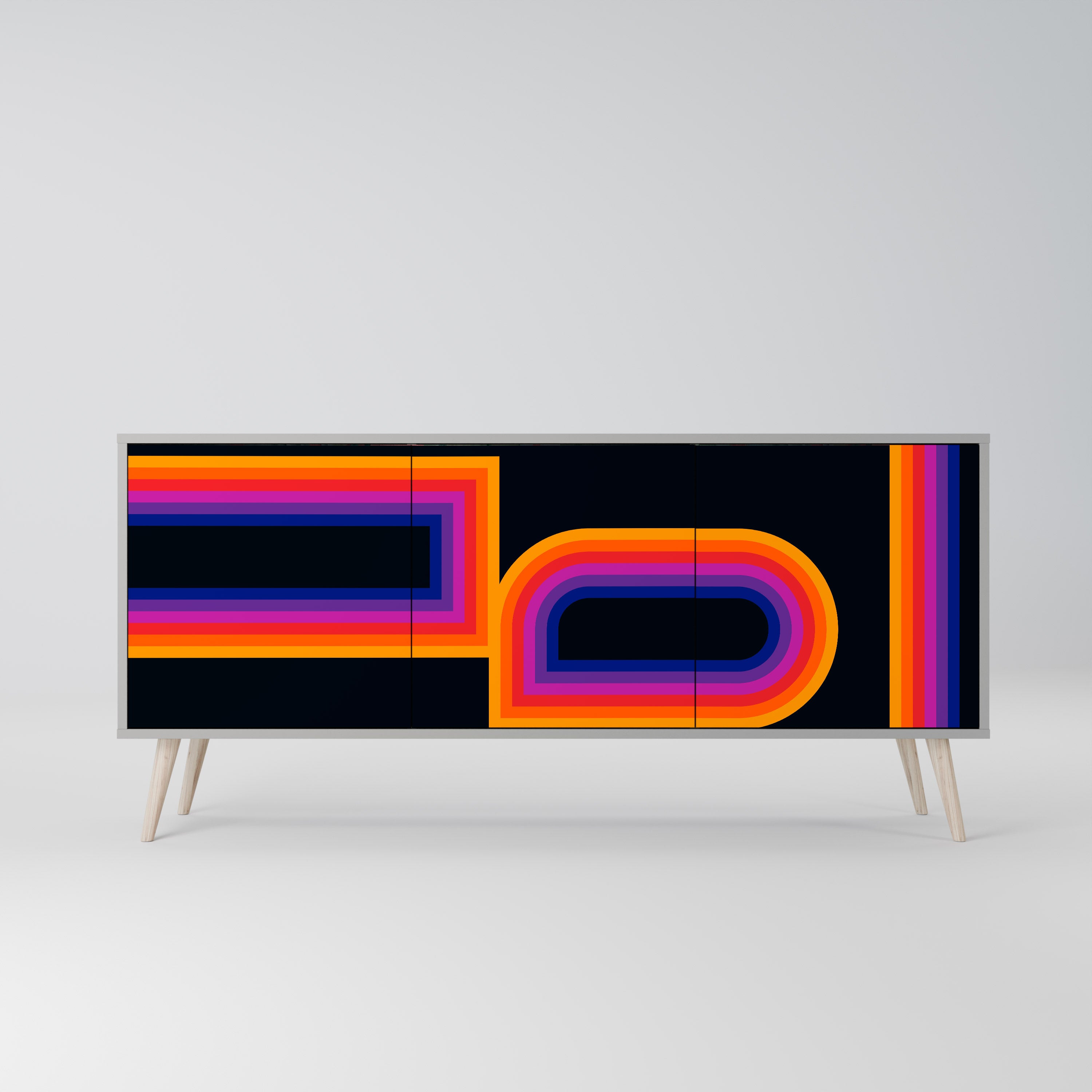 BLINDED BY THE LIGHTS 3-Door Sideboard