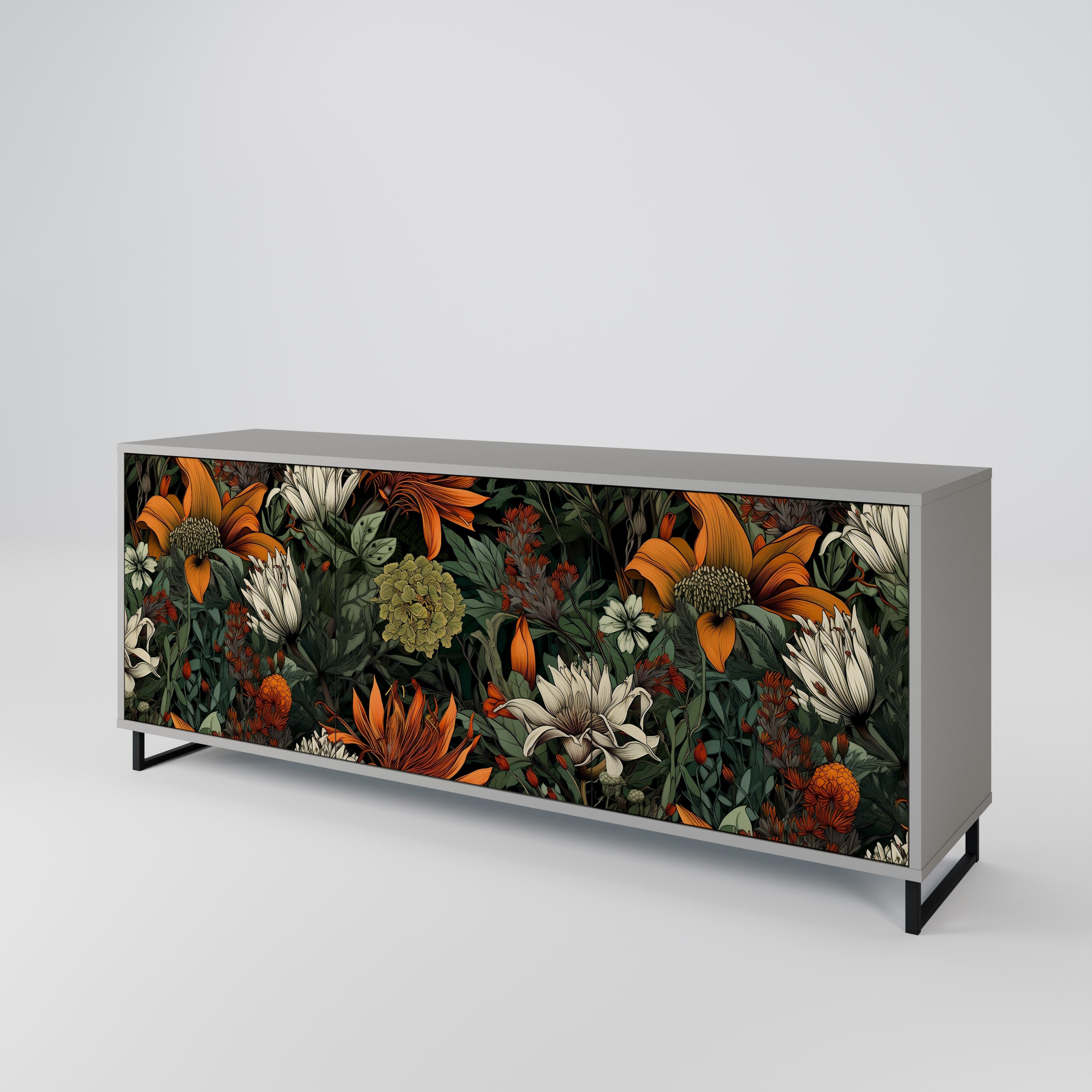 MIDNIGHT SPROUT 3-Door Sideboard