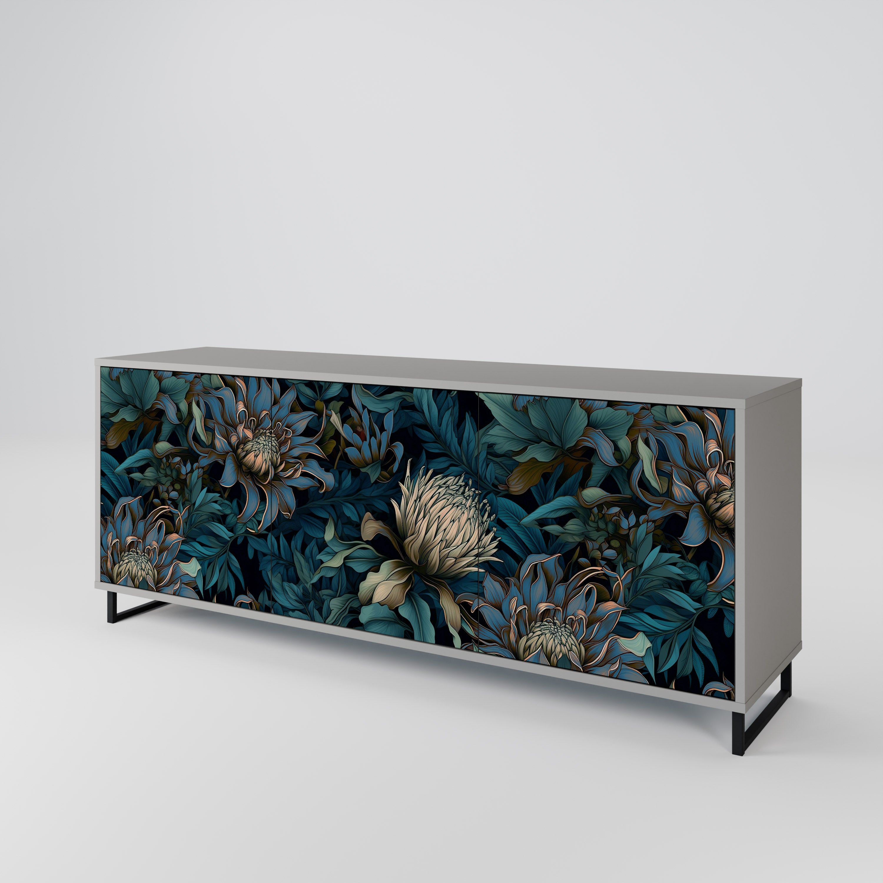 TWILIGHT BLOOM 3-Door Sideboard