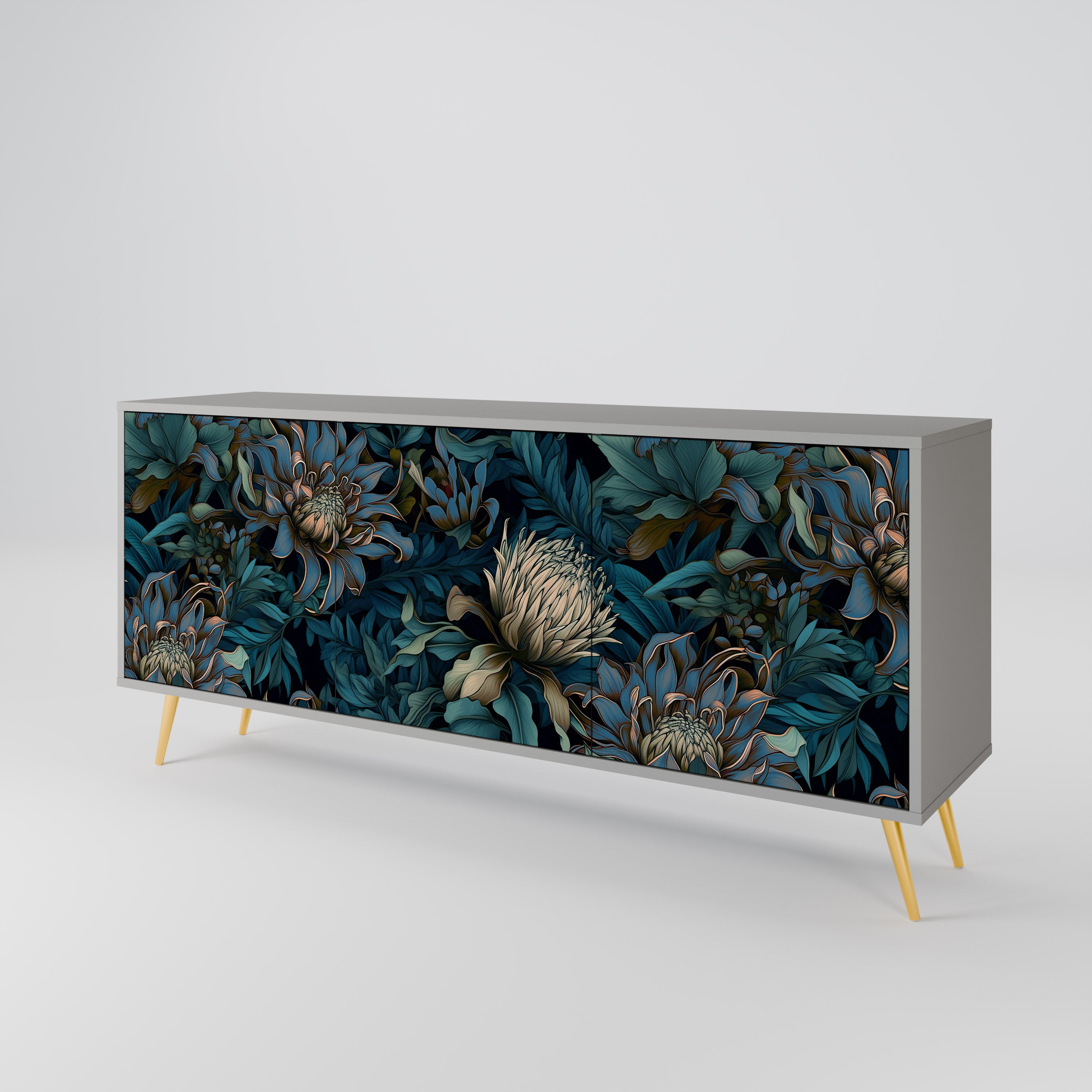 TWILIGHT BLOOM 3-Door Sideboard