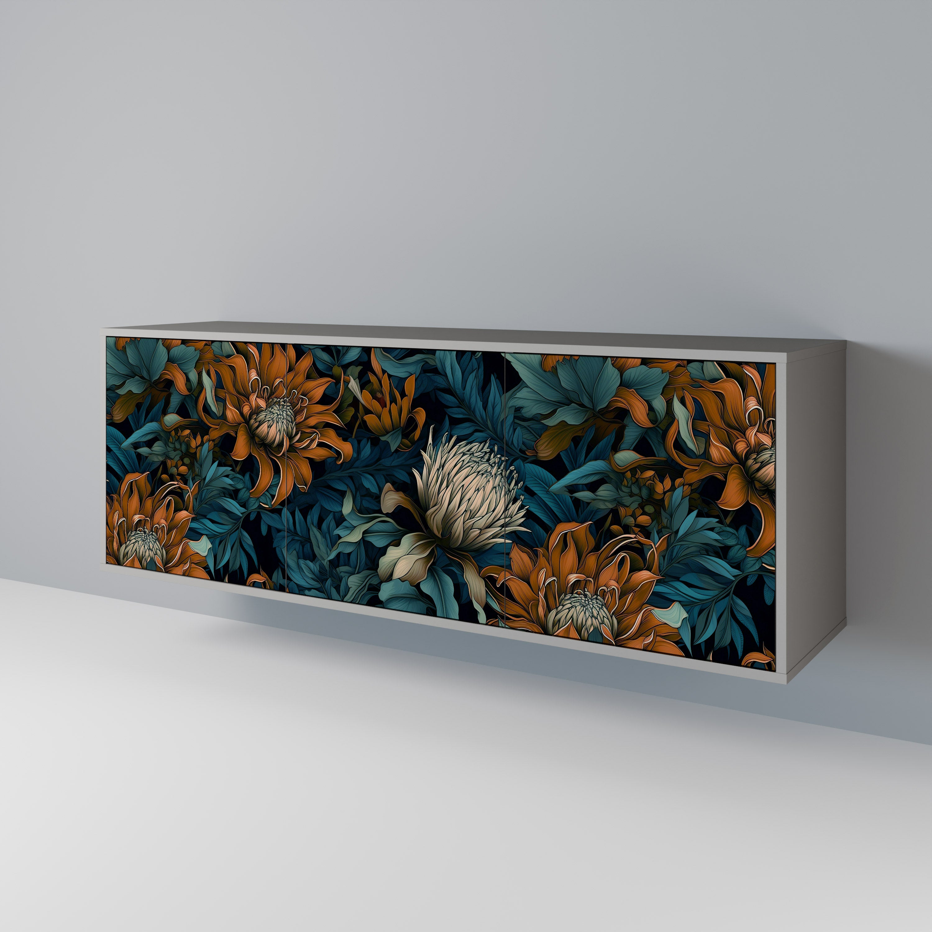 MORNING BLOOM 3-Door Sideboard