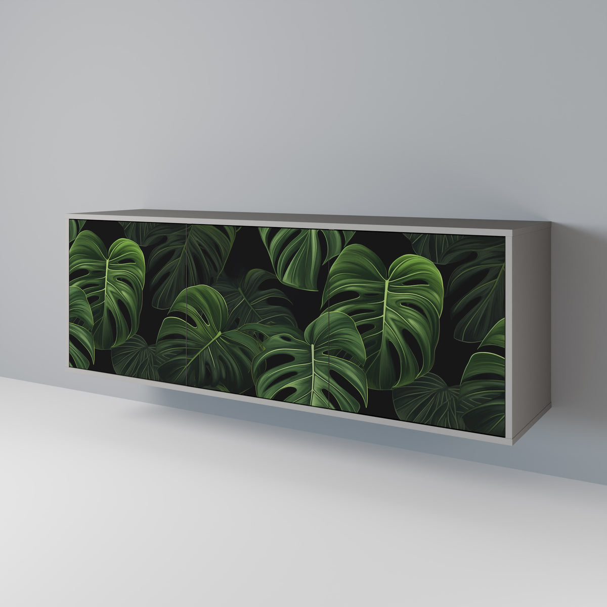 INFINITE MONSTERA Třídveřová komoda