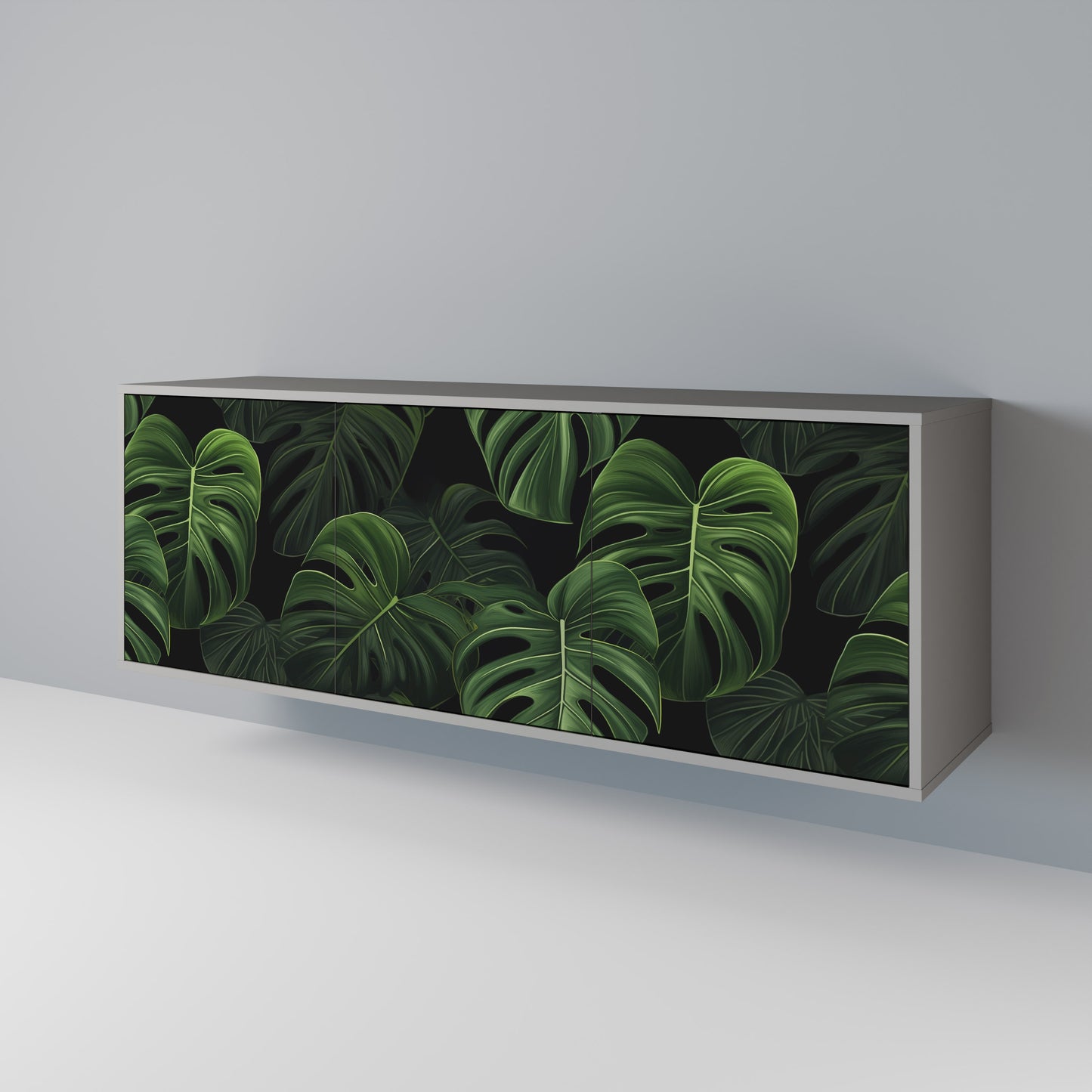 INFINITE MONSTERA Třídveřová komoda