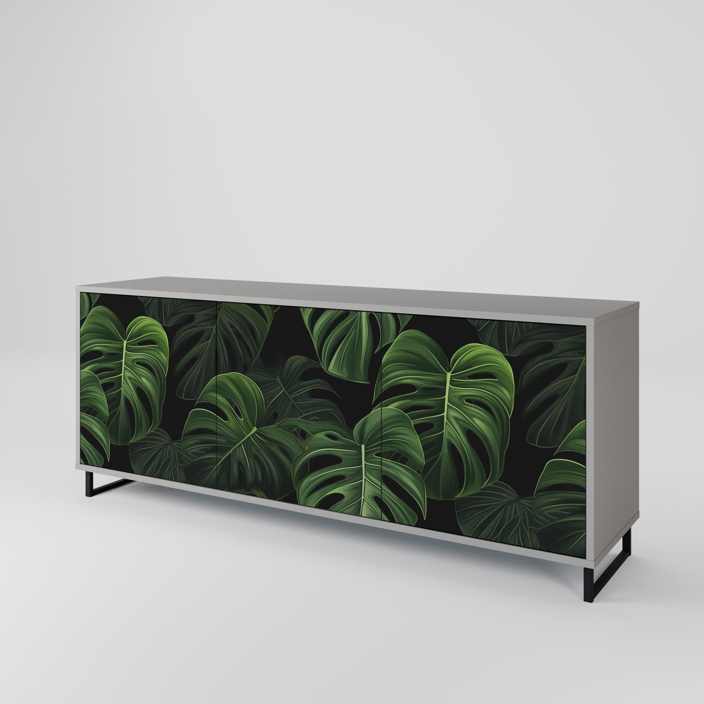 INFINITE MONSTERA Třídveřová komoda