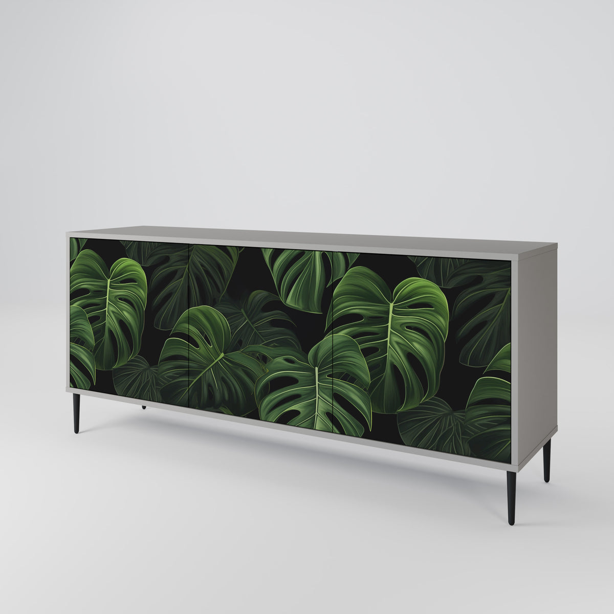 INFINITE MONSTERA Třídveřová komoda