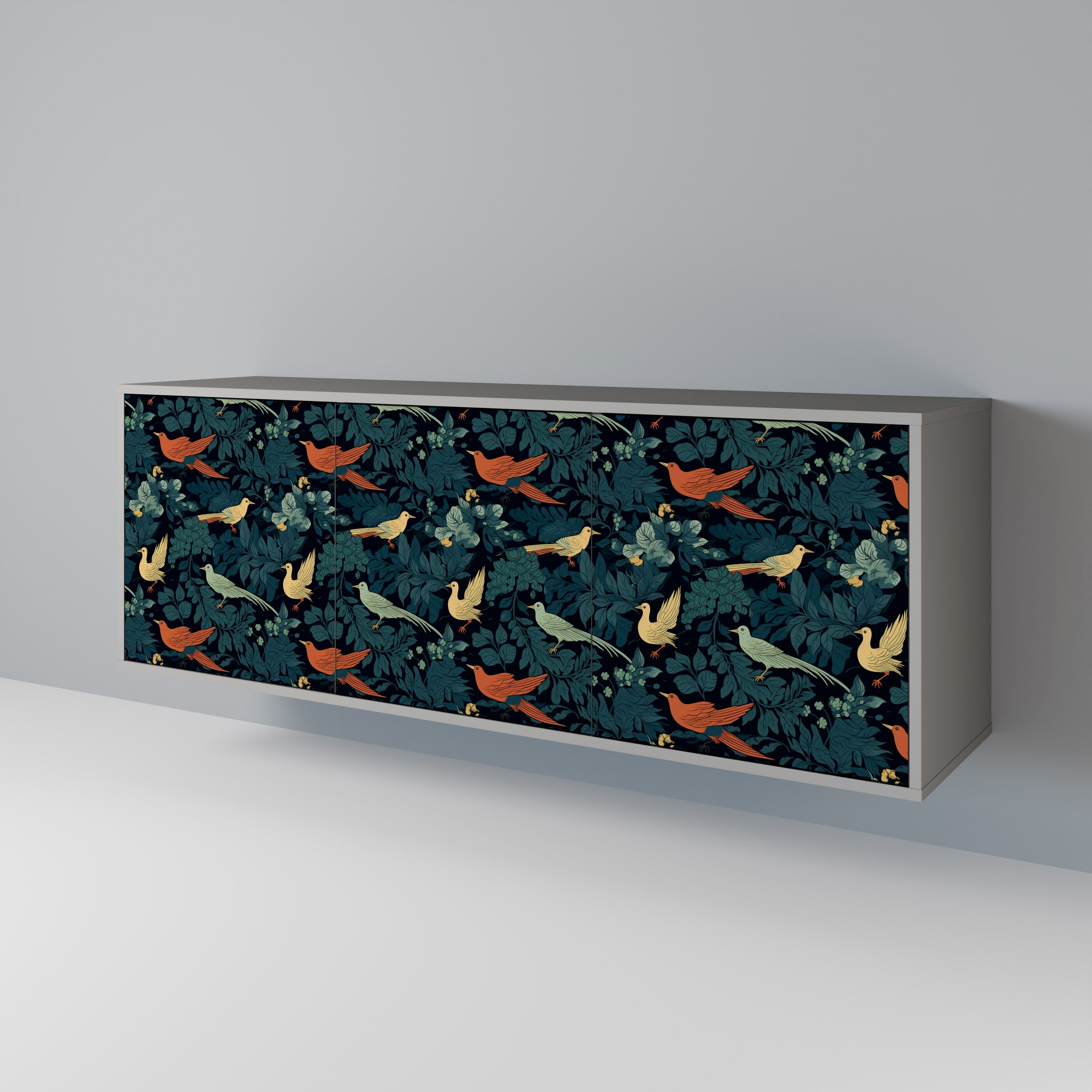 FOWL ORNAMENT 3-Door Sideboard