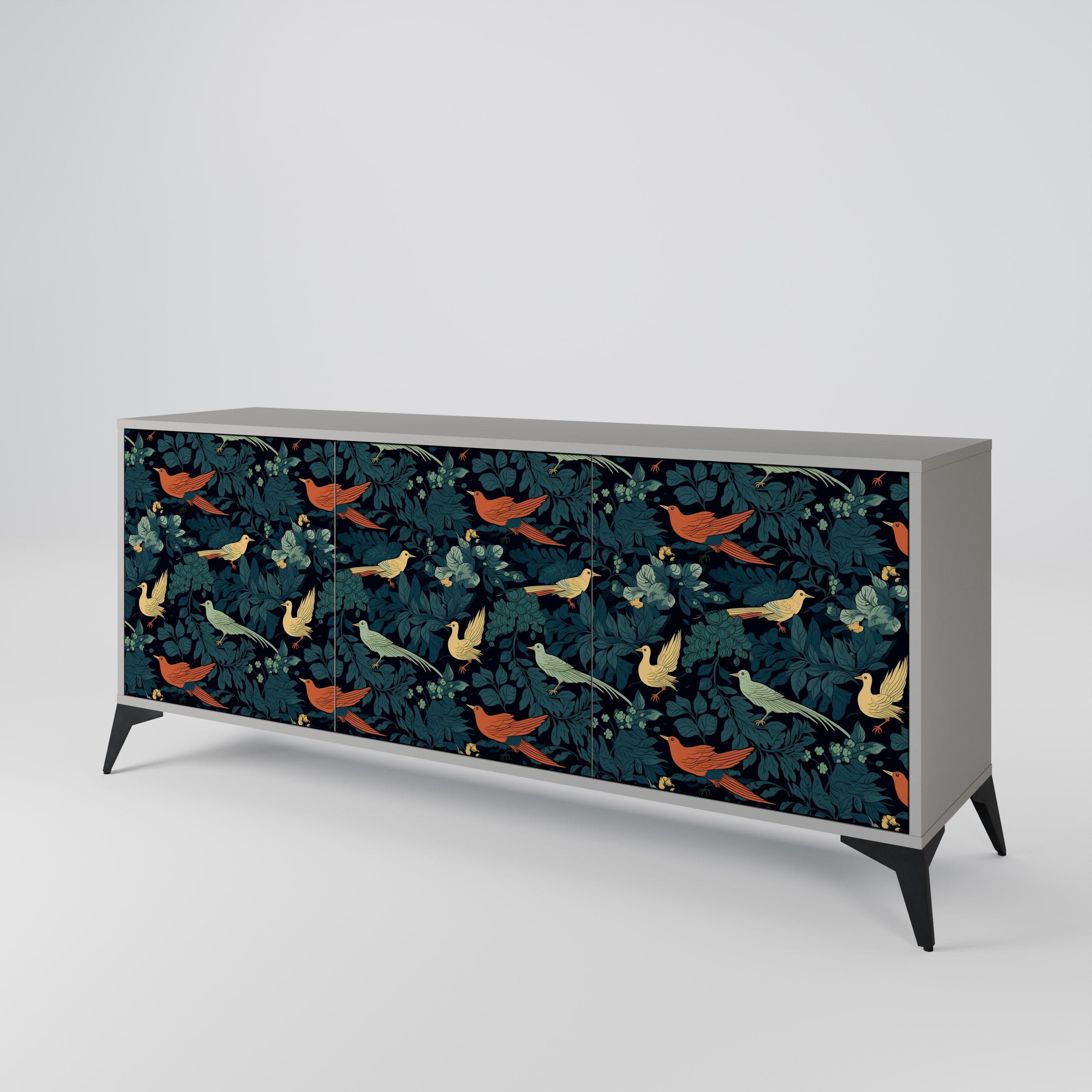 FOWL ORNAMENT 3-Door Sideboard