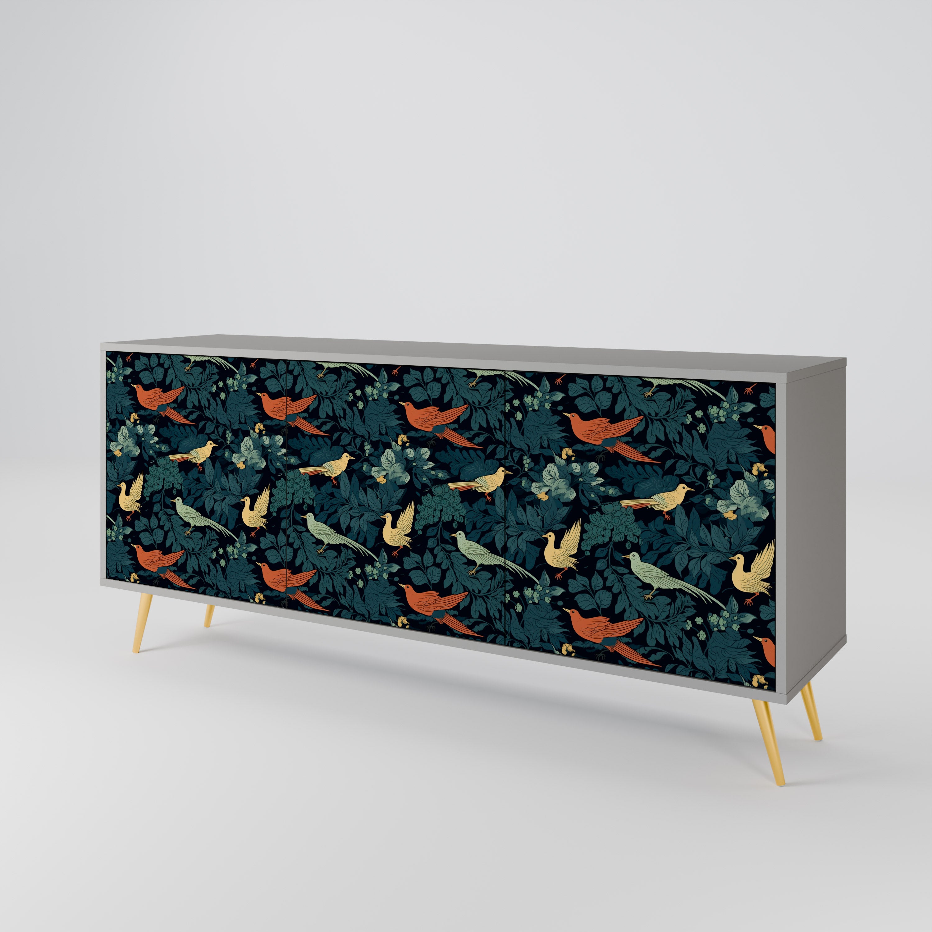 FOWL ORNAMENT 3-Door Sideboard
