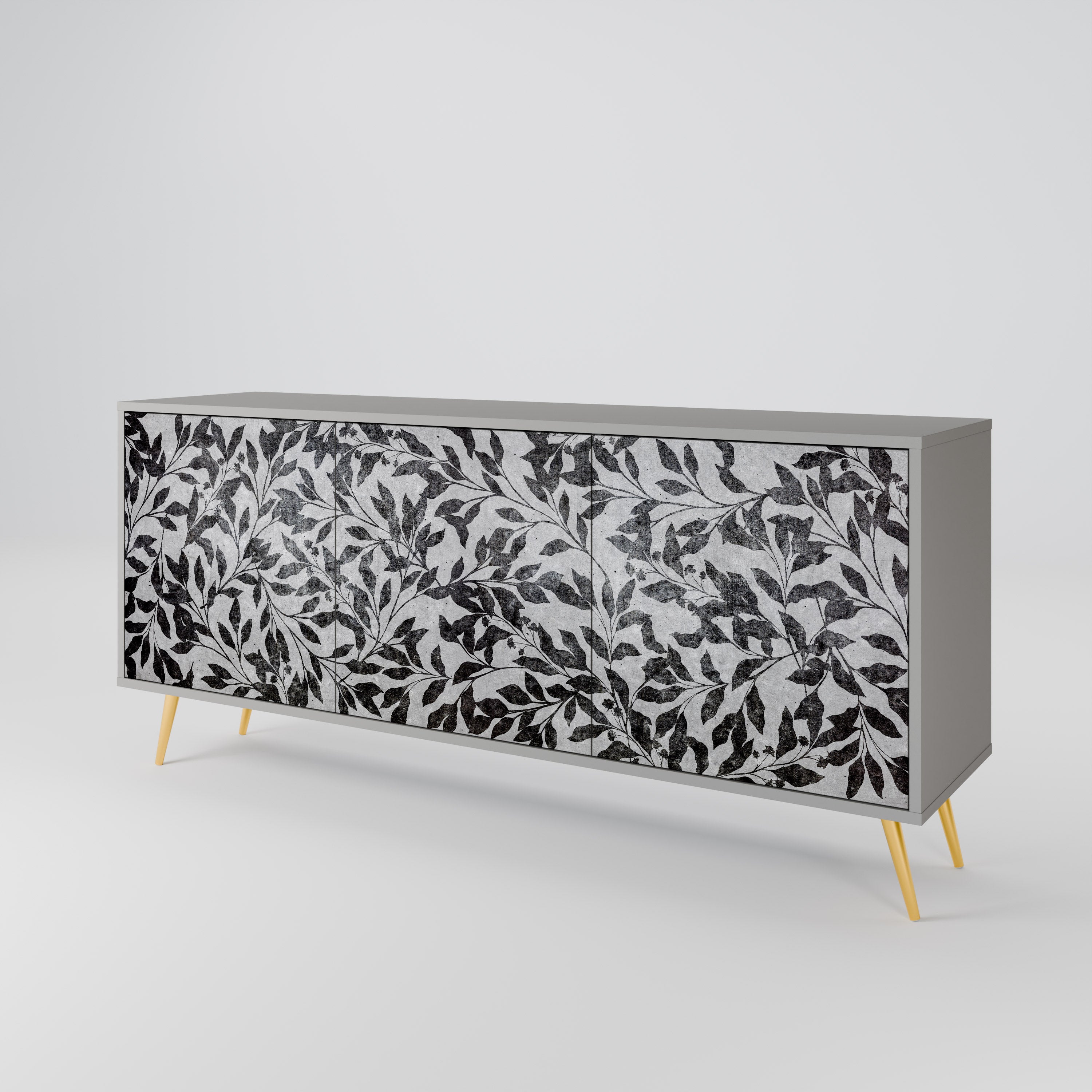 CHARCOAL SPROUT 3-Door Sideboard