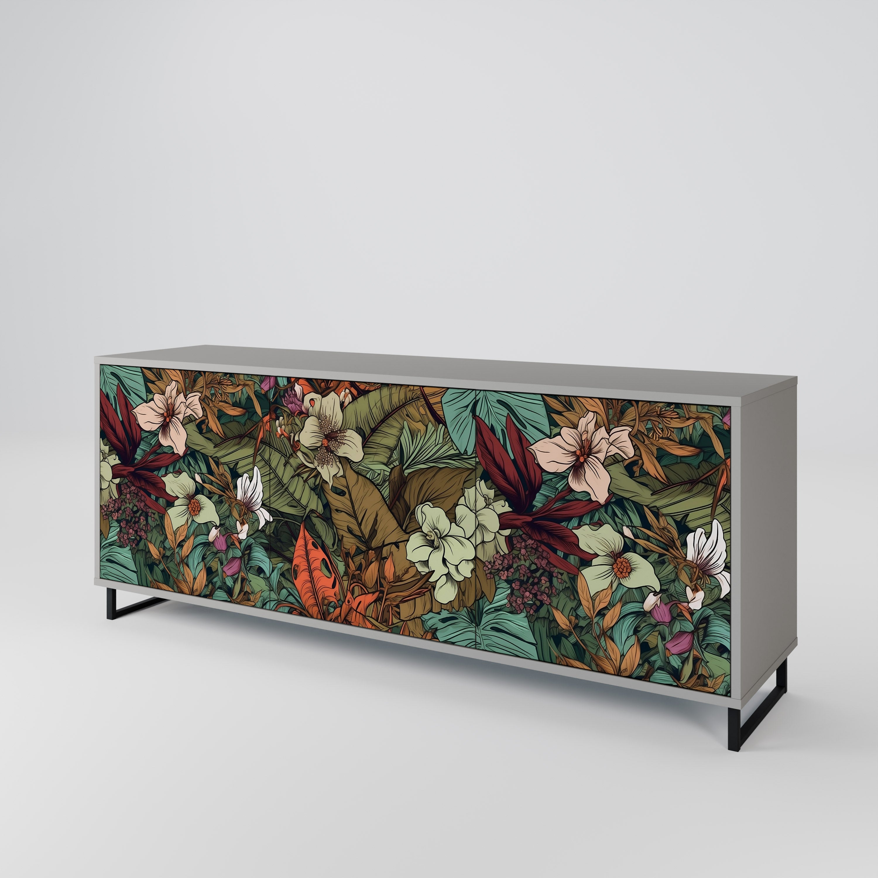 BOTANICAL EMERGENCE 3-Door Sideboard