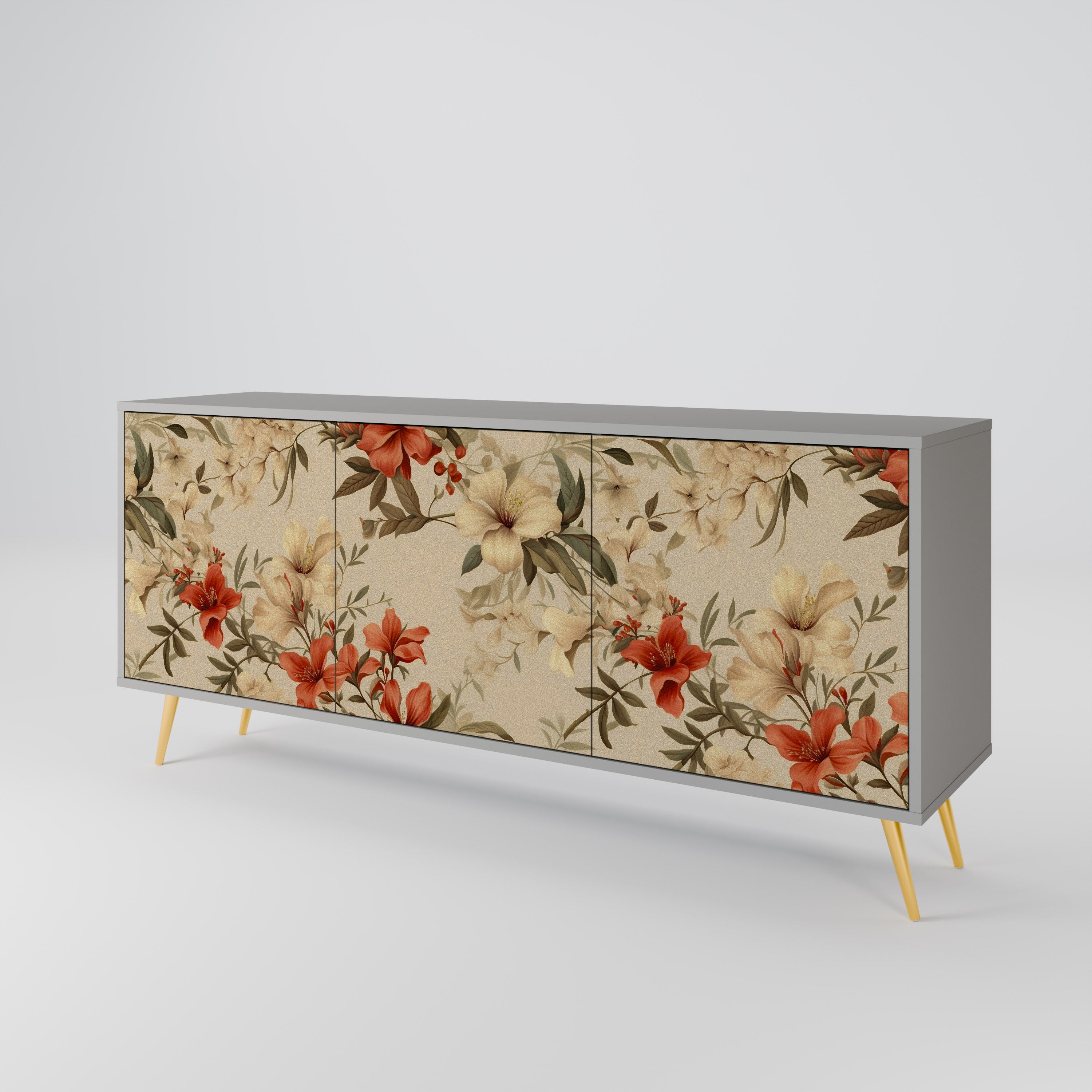 BLOOMING HARMONY 3-Door Sideboard