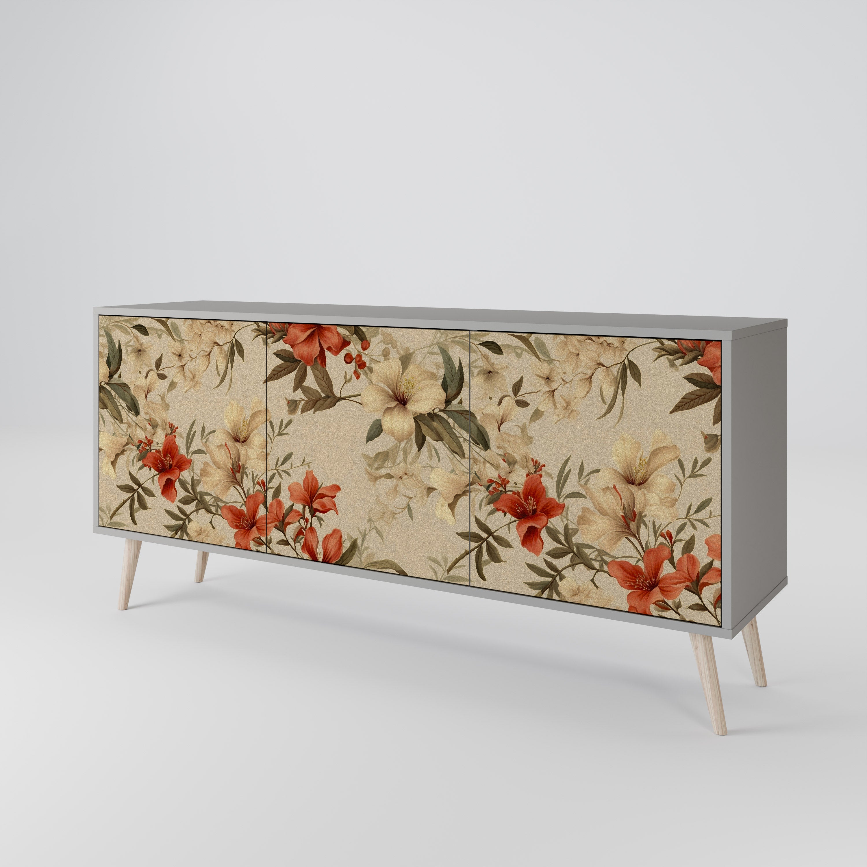 BLOOMING HARMONY 3-Door Sideboard