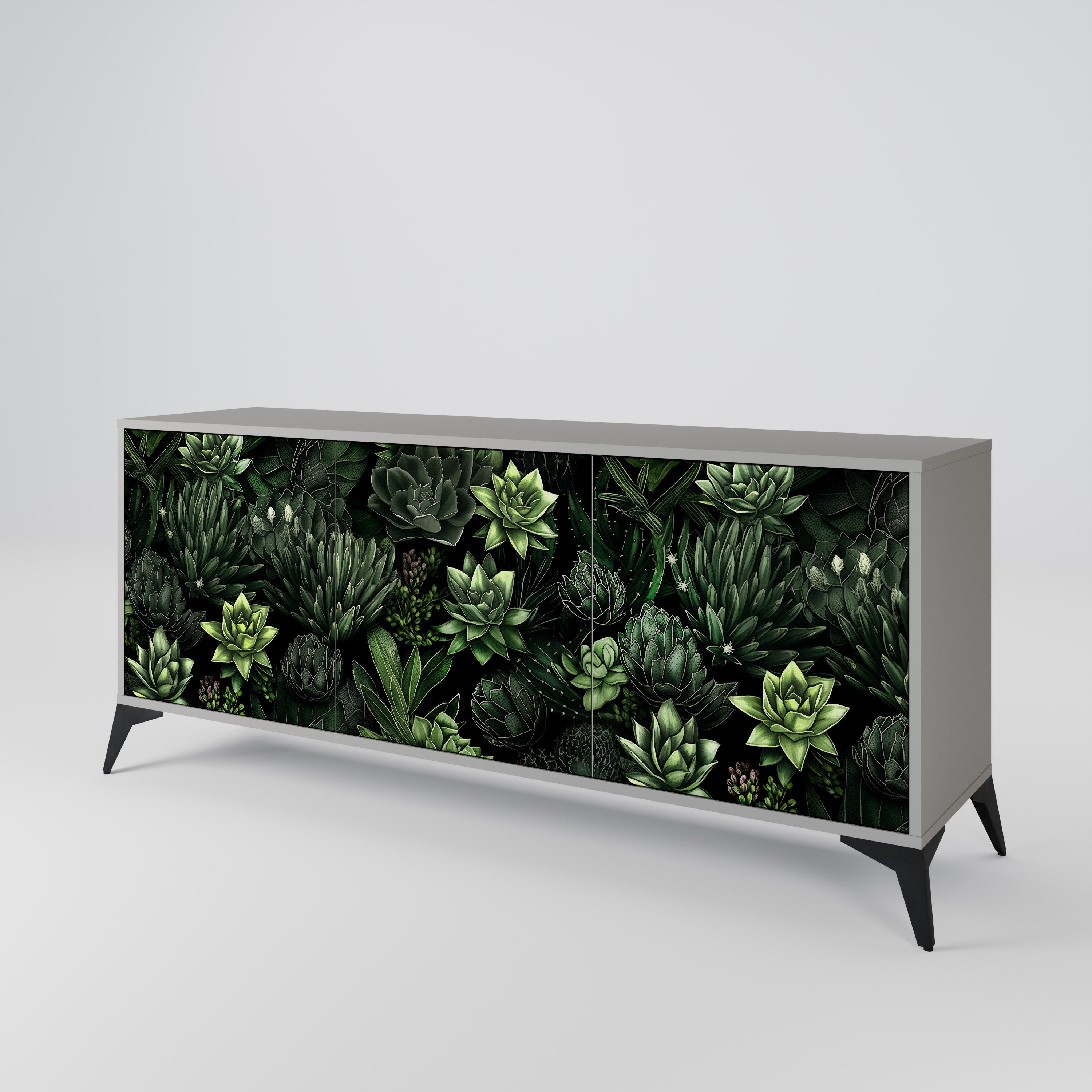 SUCCULENT JUNGLE 3-Door Sideboard