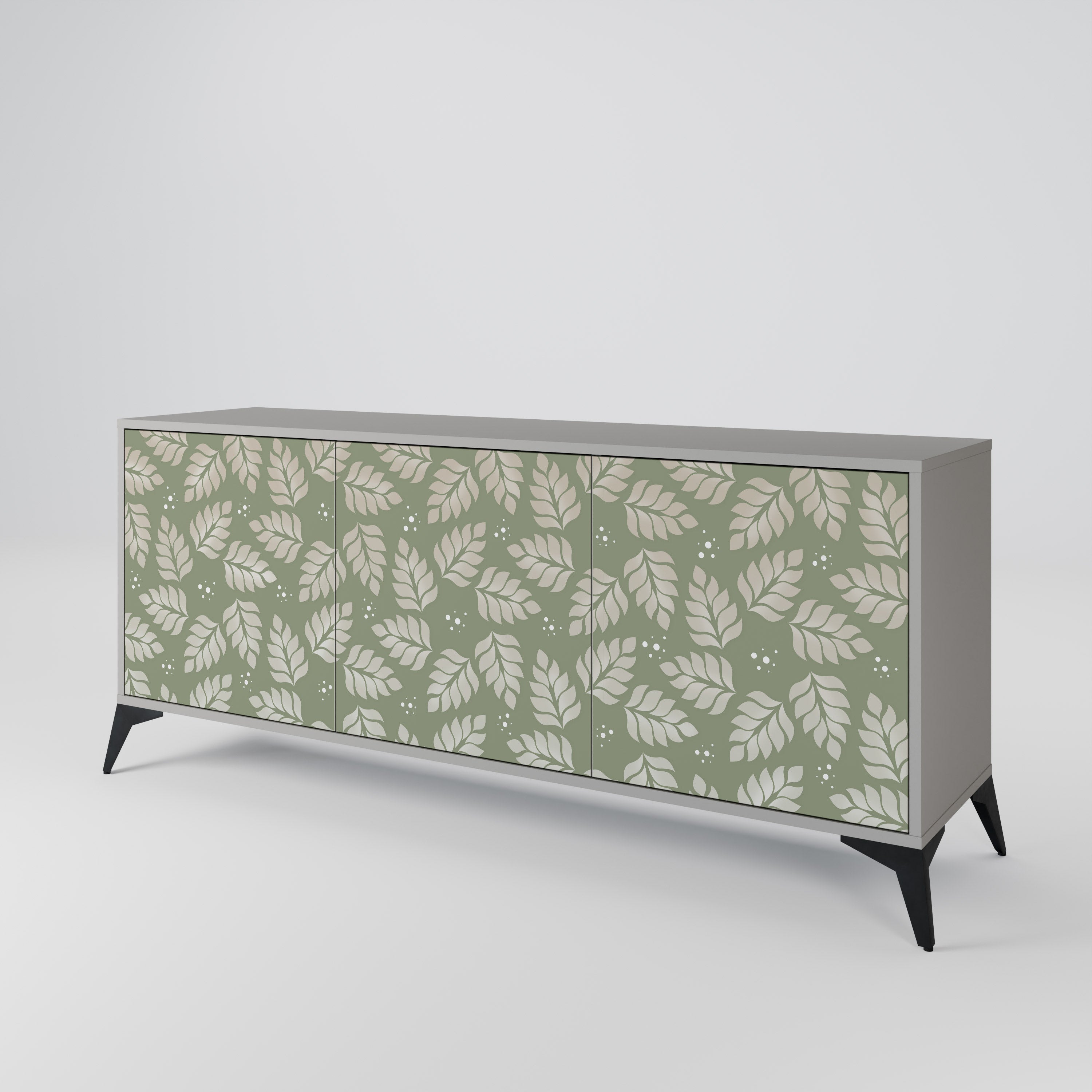 LEAVES ON GREEN 3-Door Sideboard