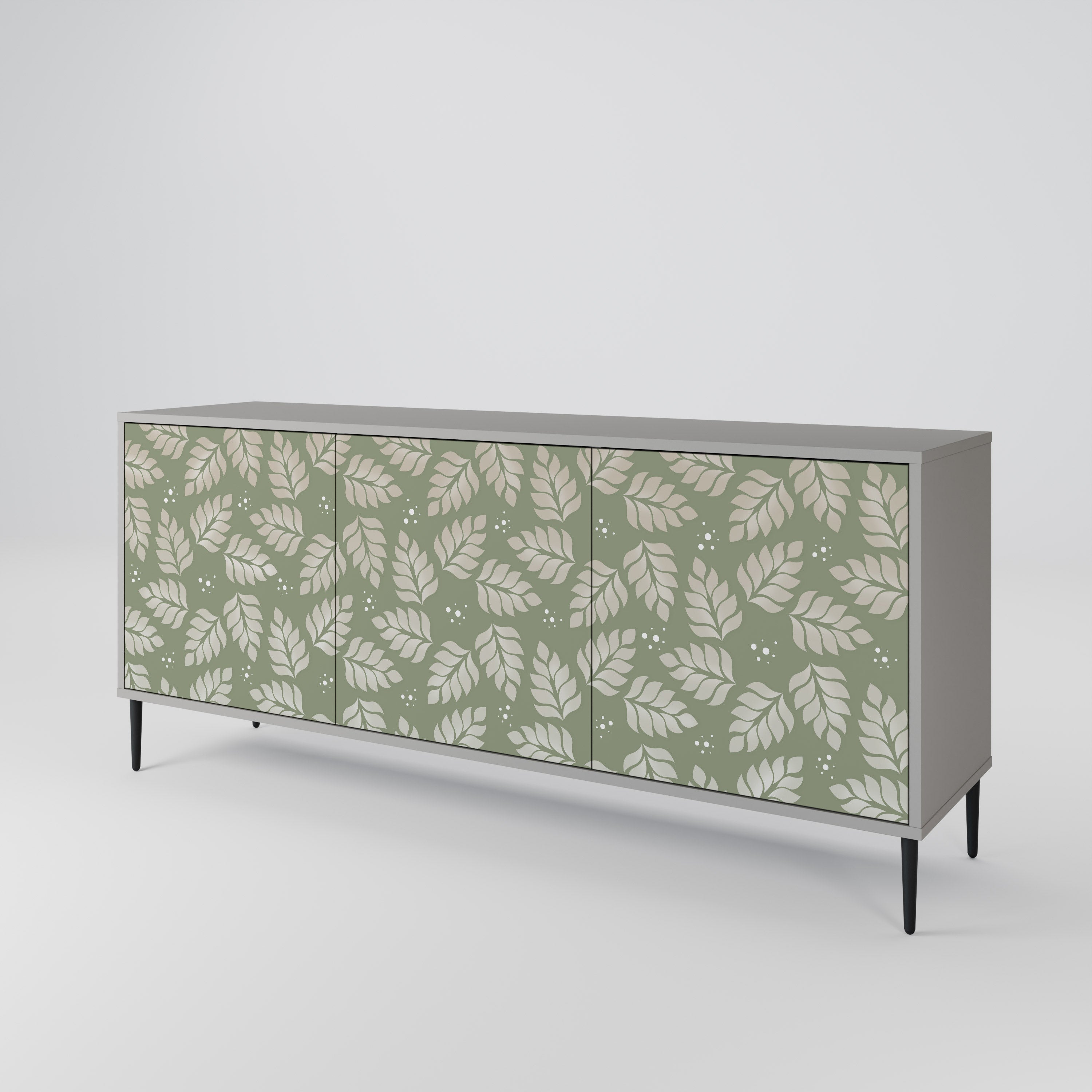 LEAVES ON GREEN 3-Door Sideboard