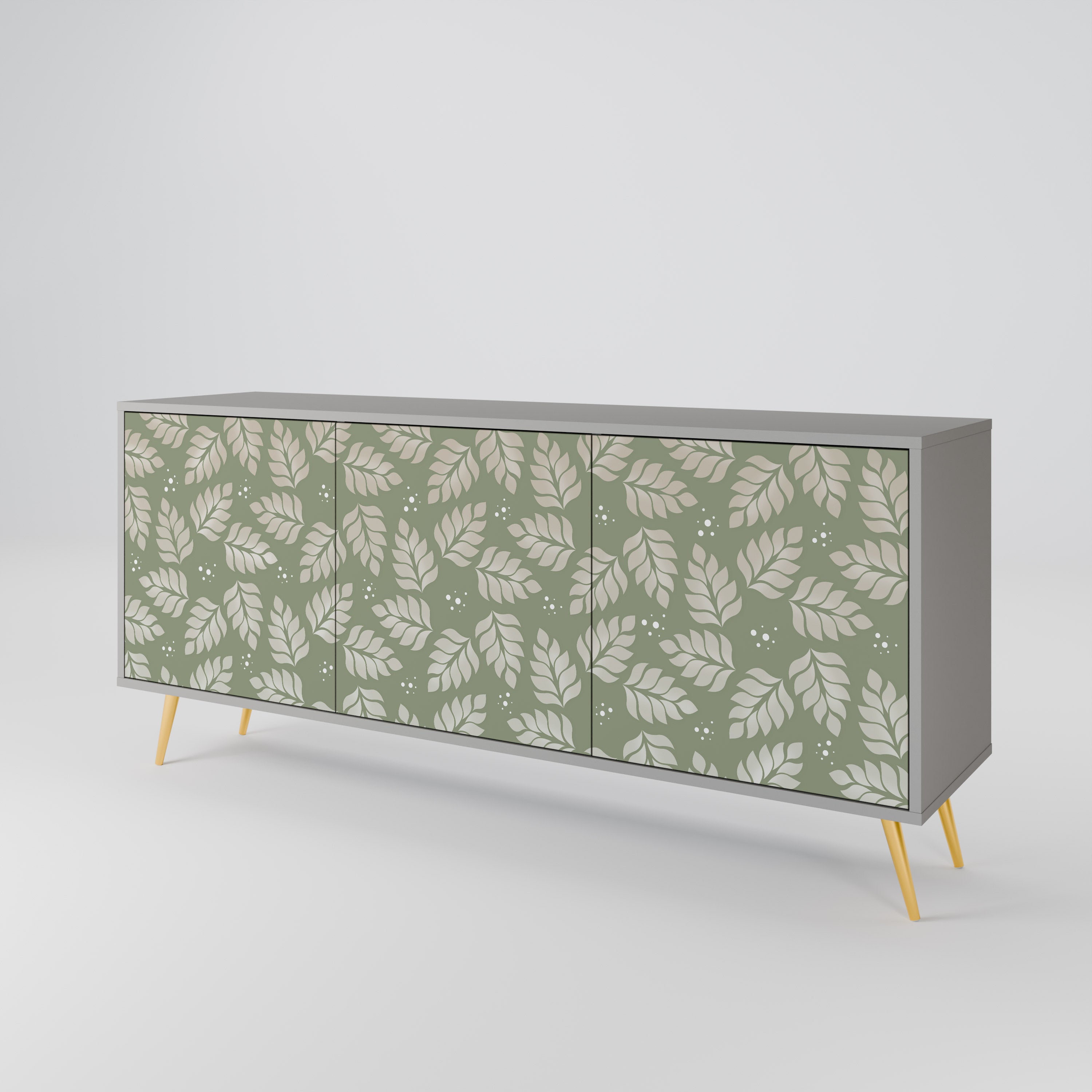 LEAVES ON GREEN 3-Door Sideboard