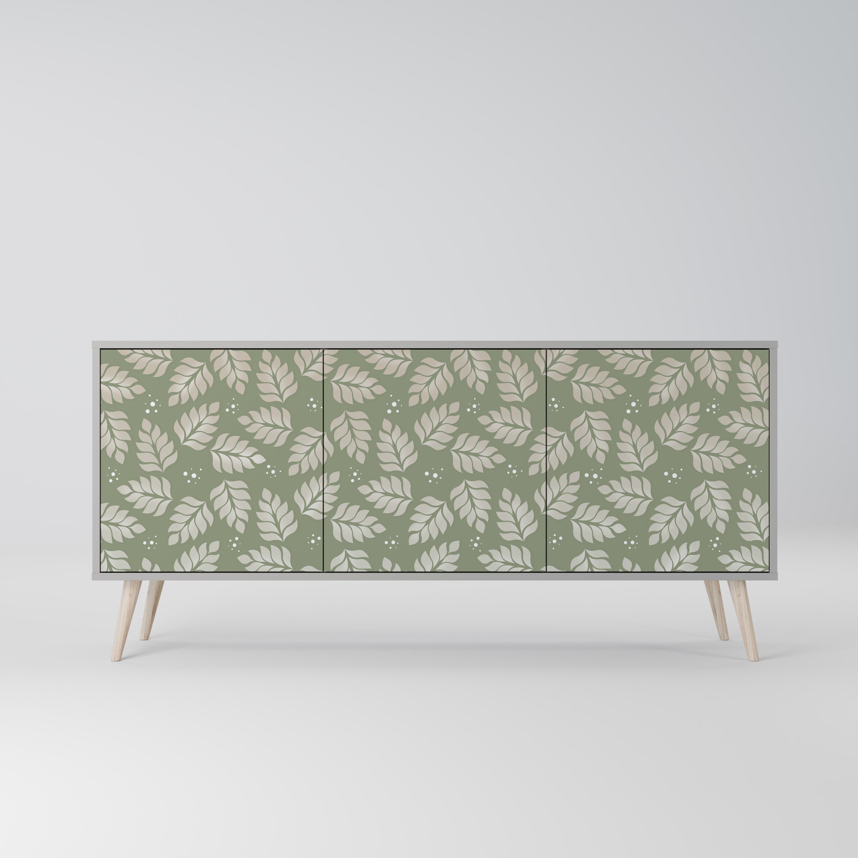 LEAVES ON GREEN 3-Door Sideboard