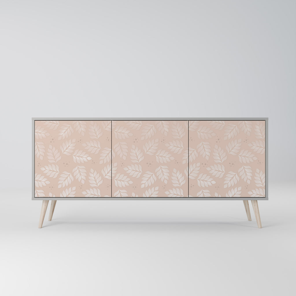 LEAVES ON BEIGE 3-Door Sideboard