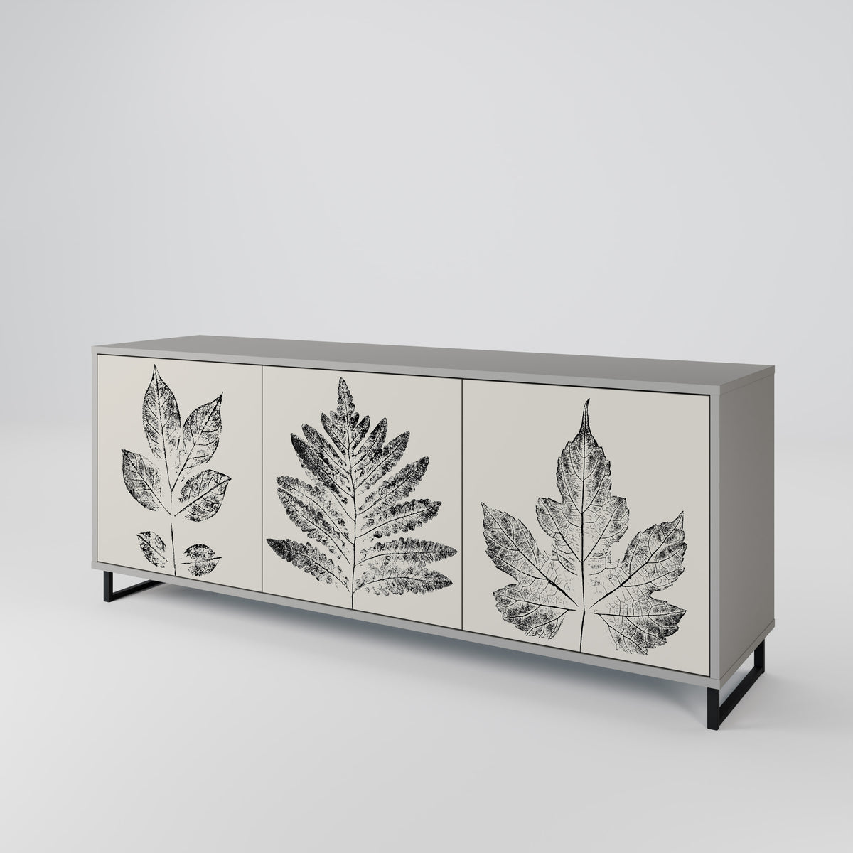 LEAFY STAMPS Třídveřová komoda