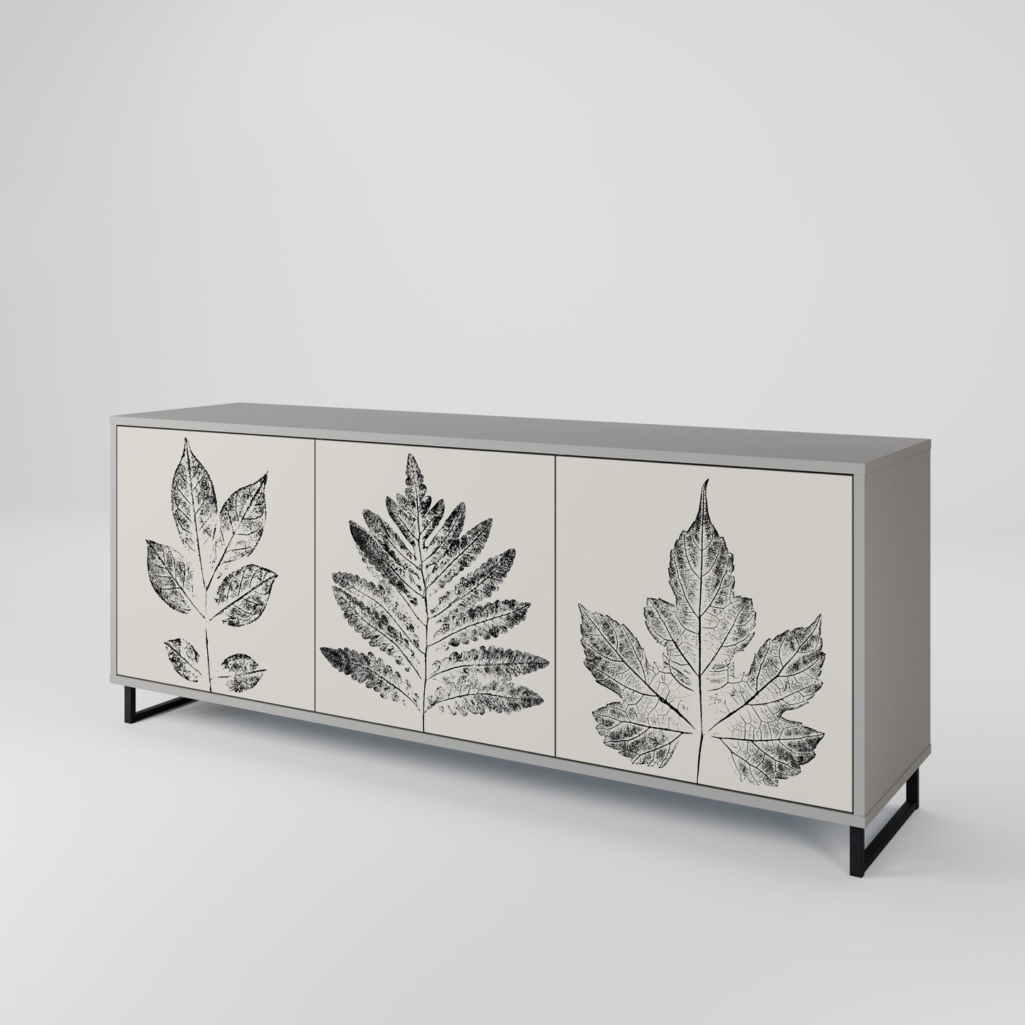 LEAFY STAMPS Třídveřová komoda