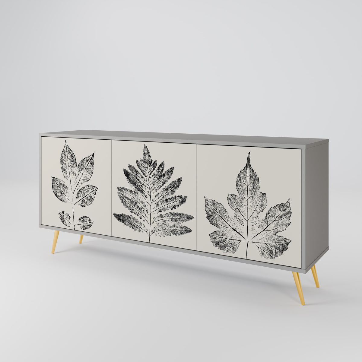LEAFY STAMPS Třídveřová komoda