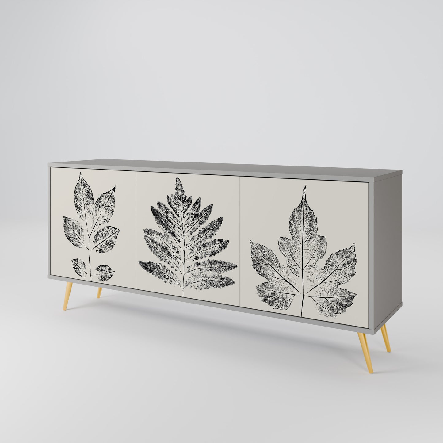 LEAFY STAMPS Třídveřová komoda
