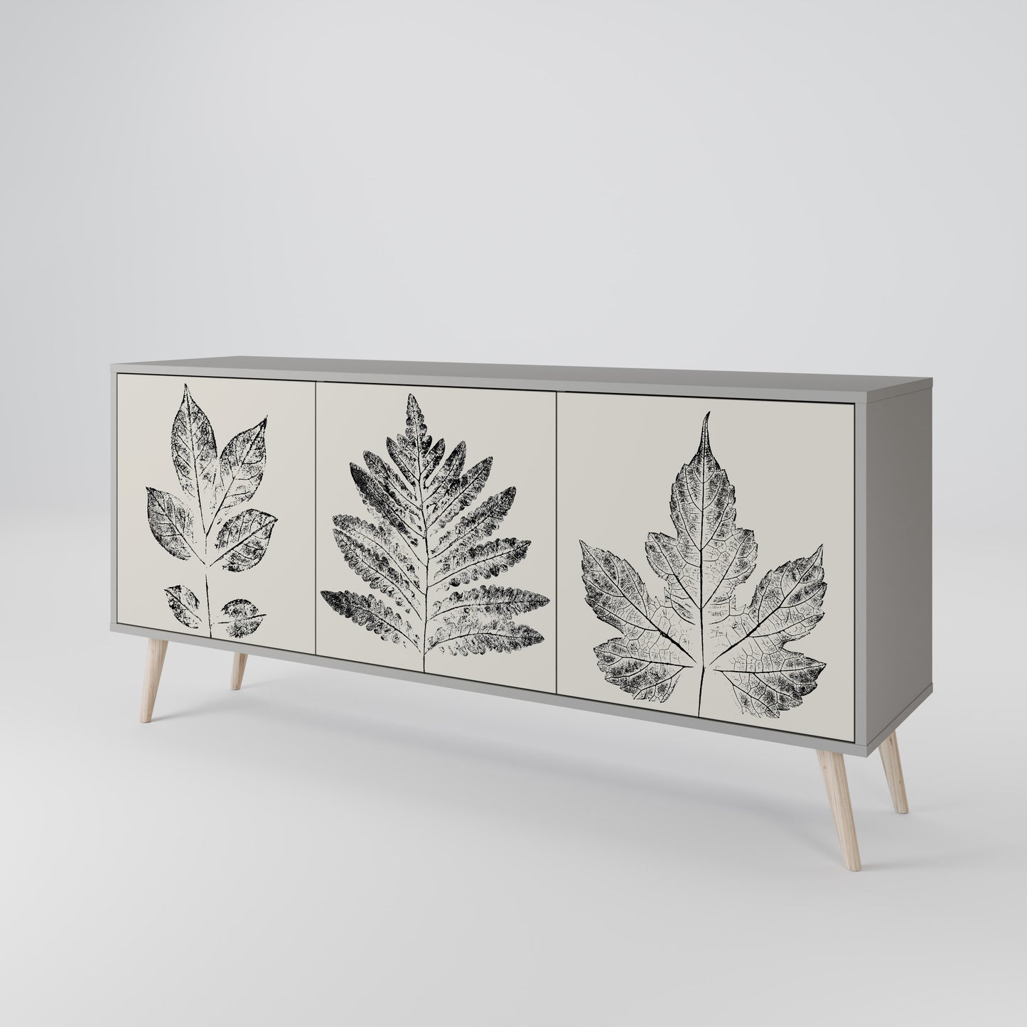 LEAFY STAMPS Třídveřová komoda