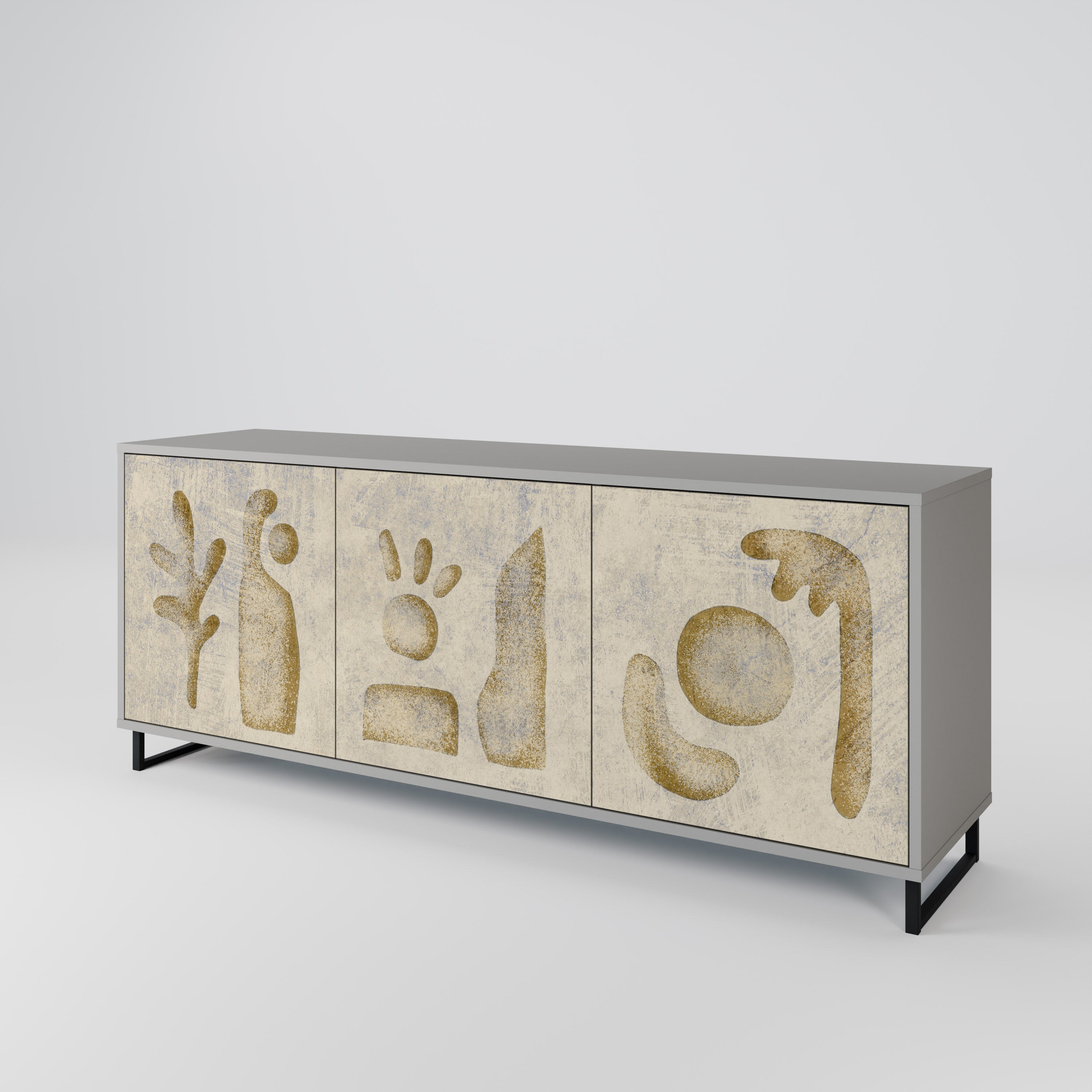 SAND SCULPTURES 3-Door Sideboard