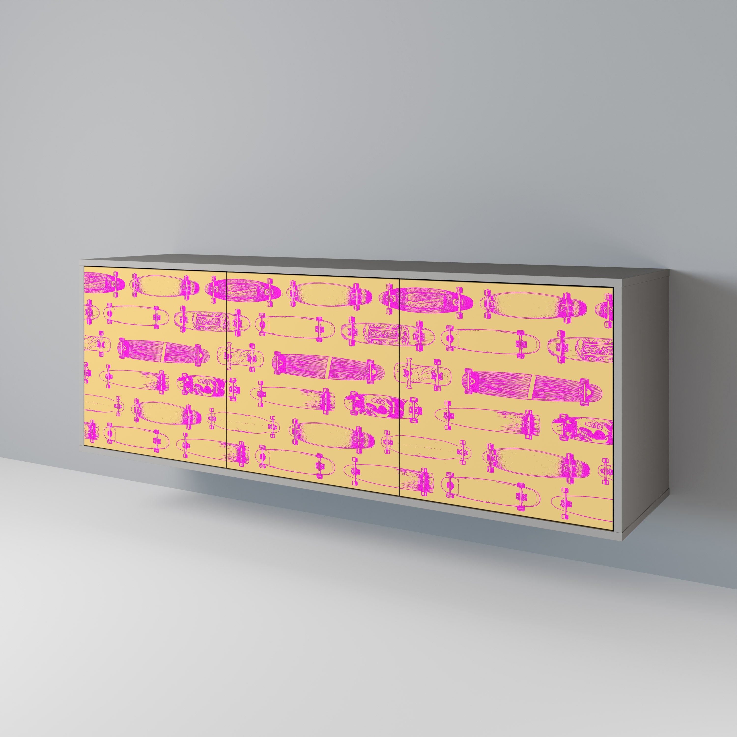 SKATEBOARD ARTISTRY 3-Door Sideboard