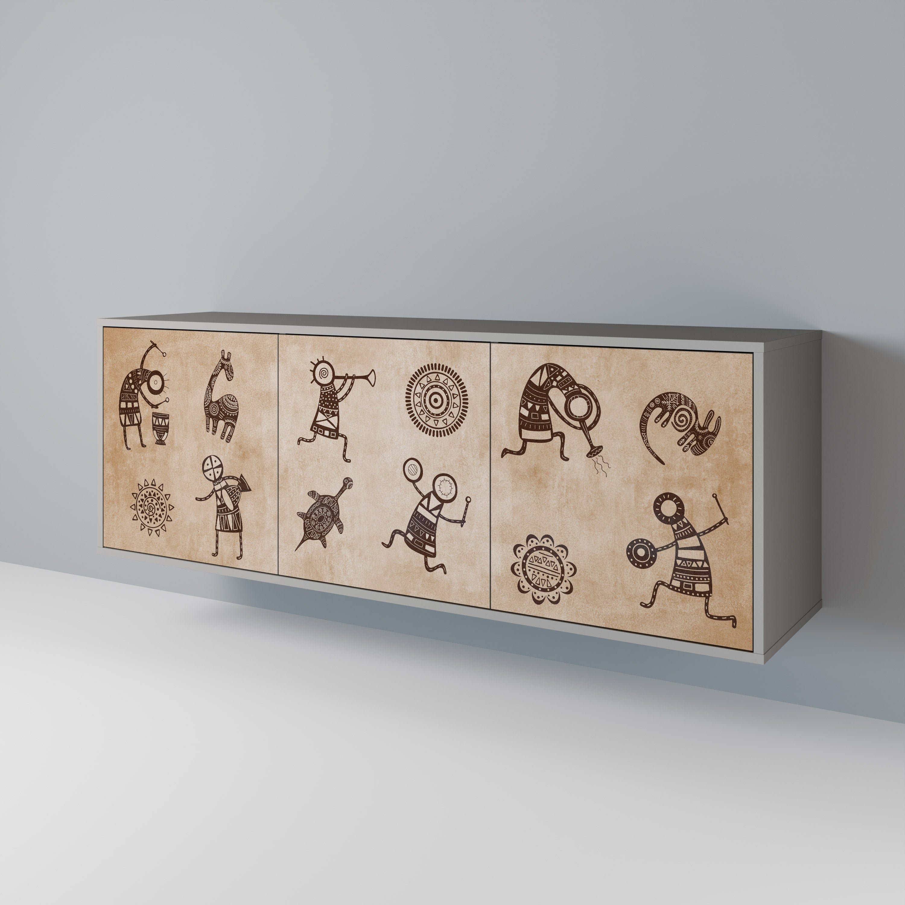 AFRICAN STYLE 3-Door Sideboard