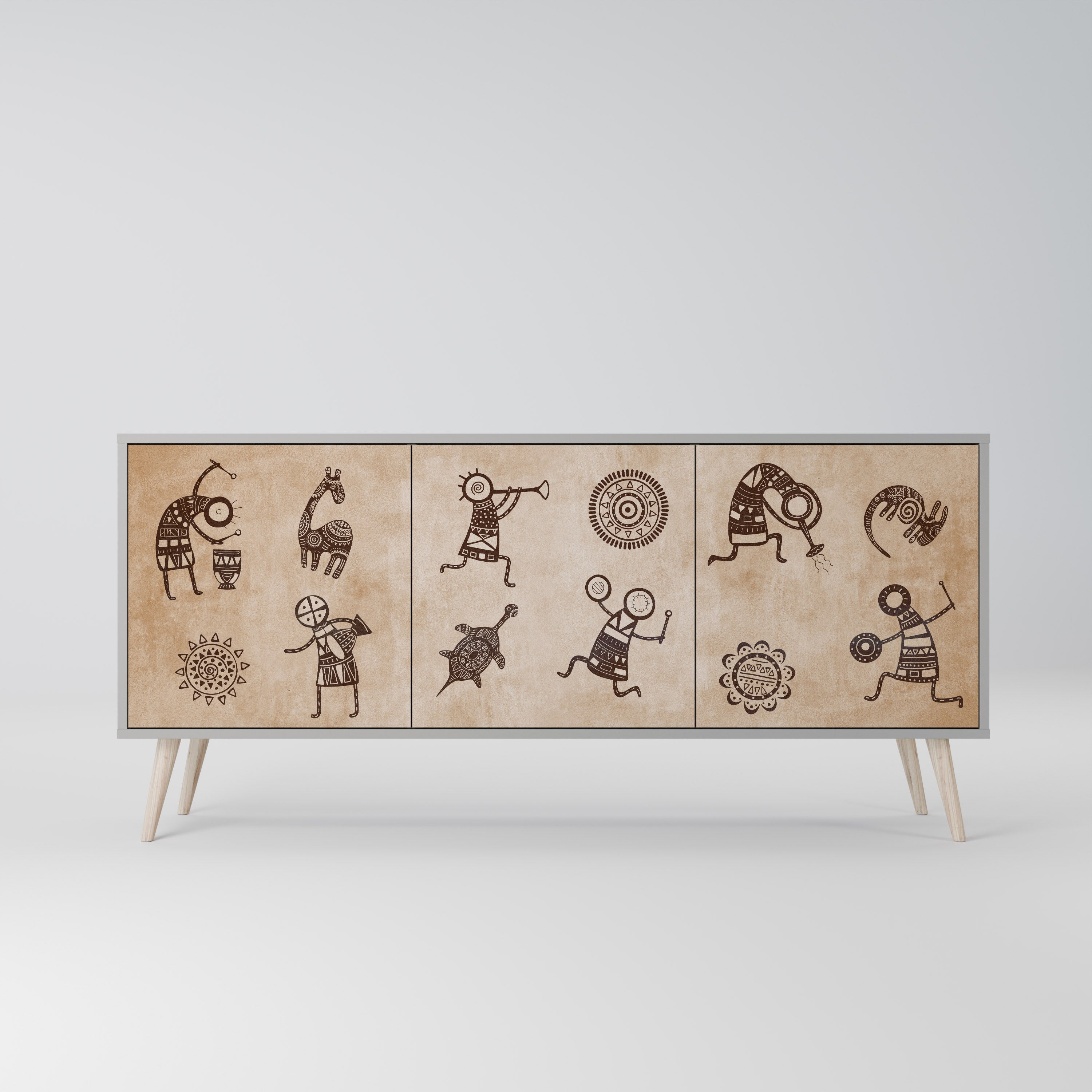 AFRICAN STYLE 3-Door Sideboard
