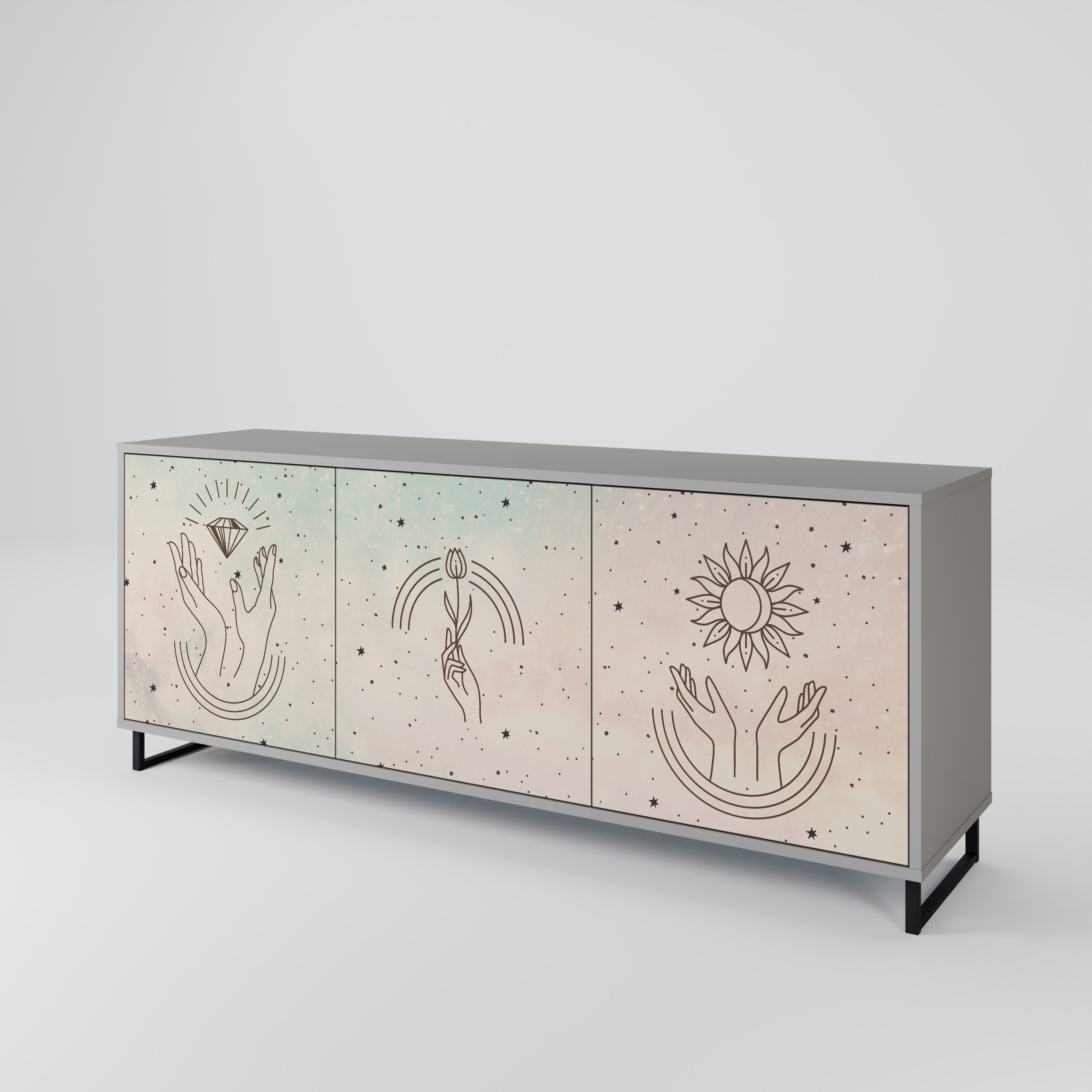 DELICATE BEAUTY 3-Door Sideboard