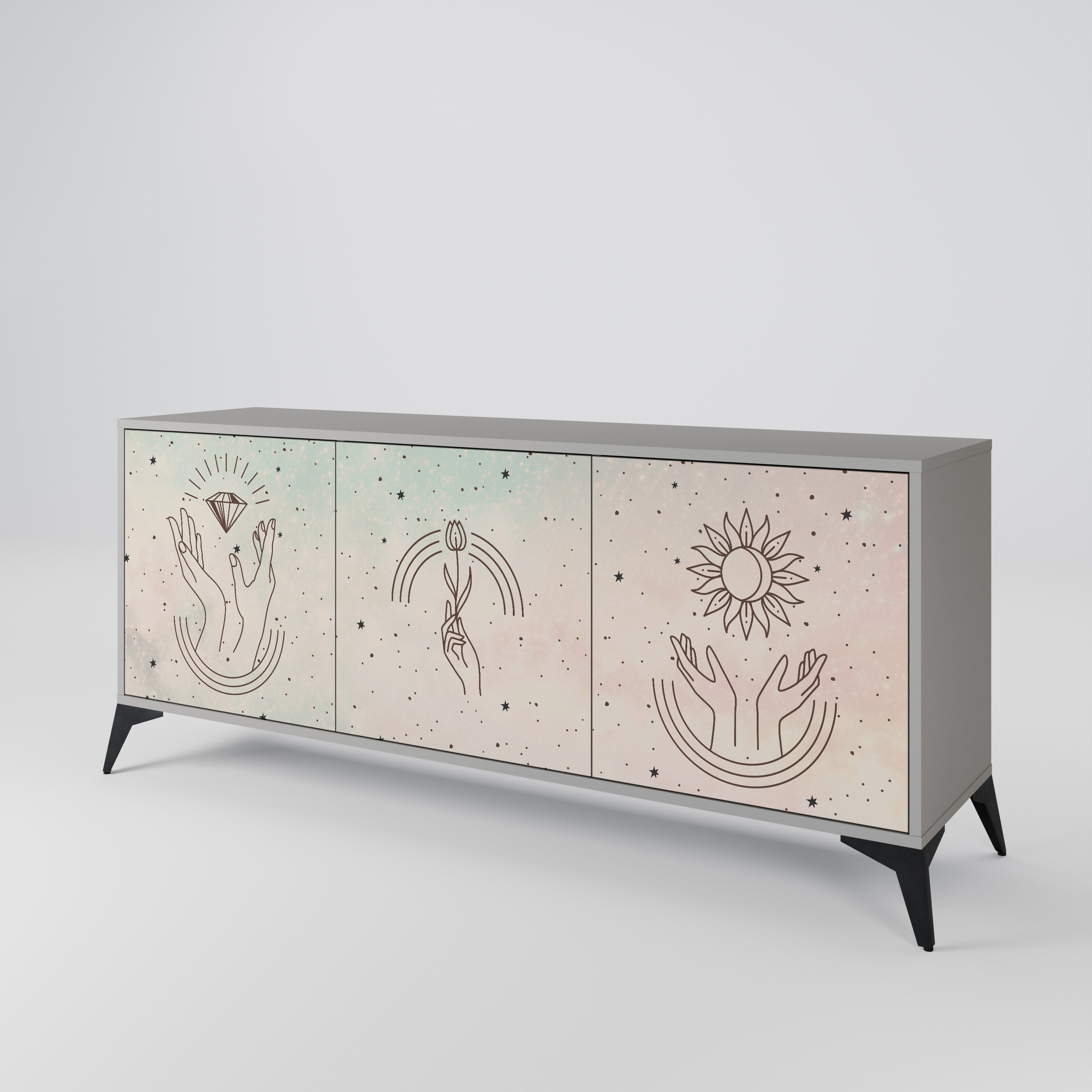DELICATE BEAUTY 3-Door Sideboard