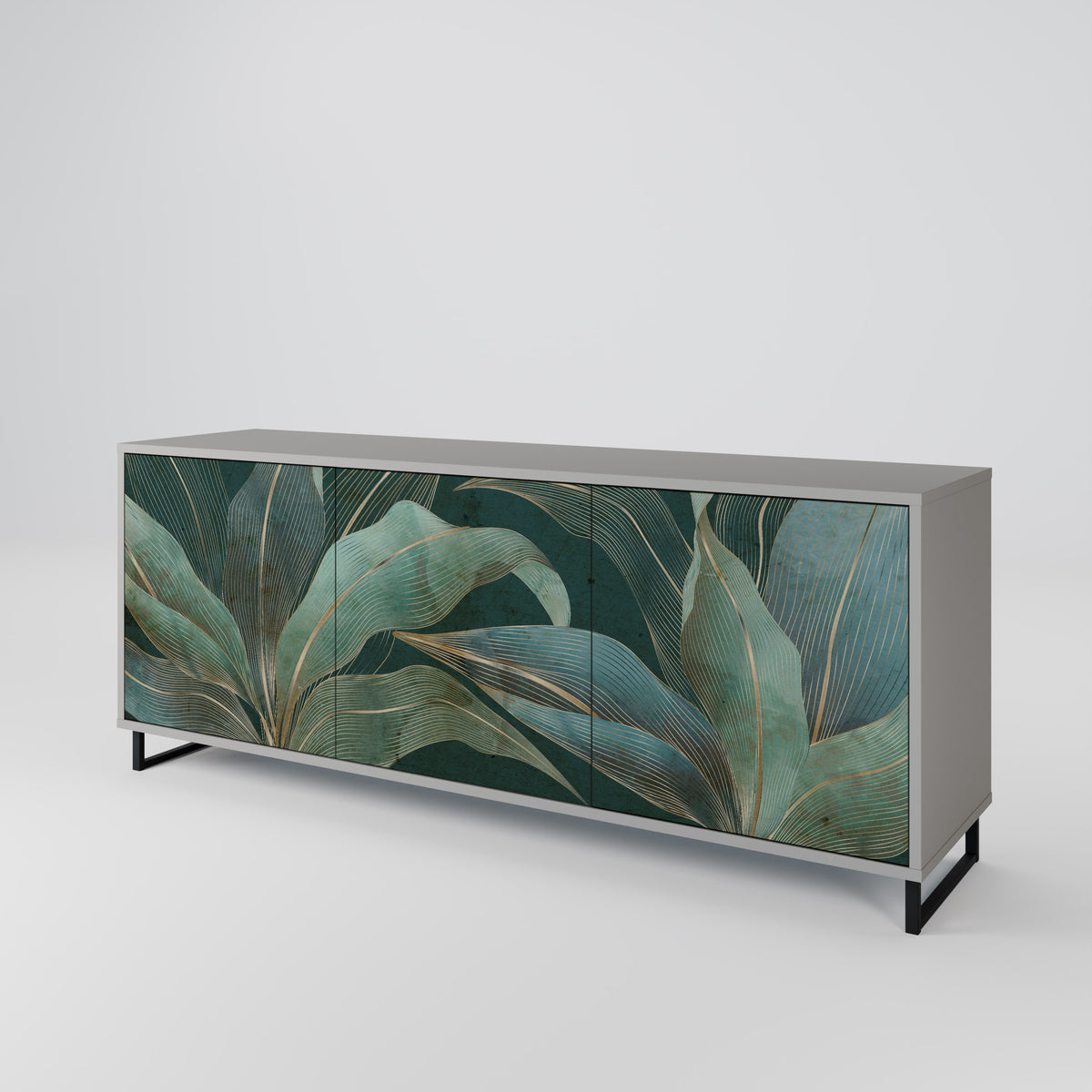 ROYAL GREEN Třídveřová komoda