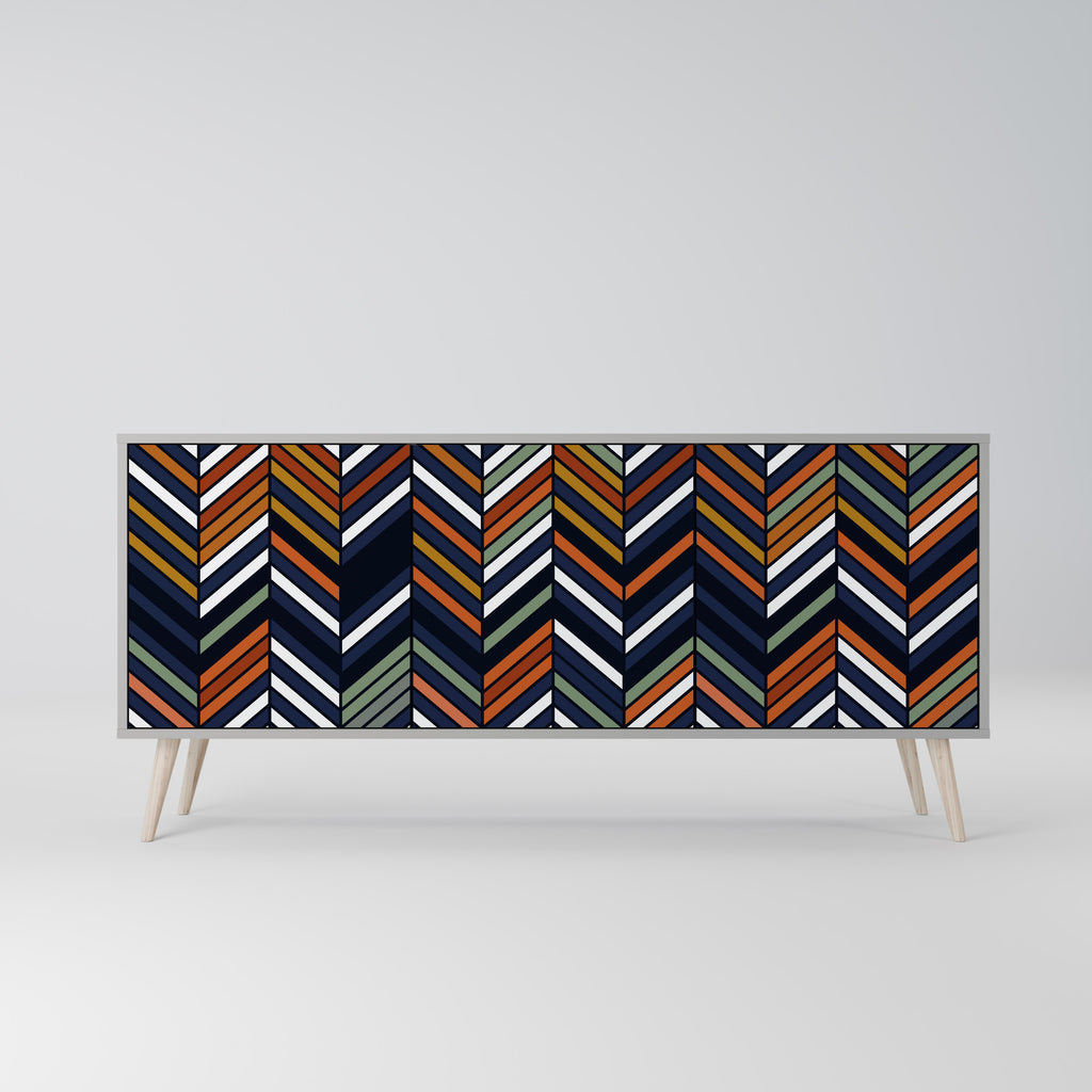VIBRANT PATCHWORK 3-Door Sideboard