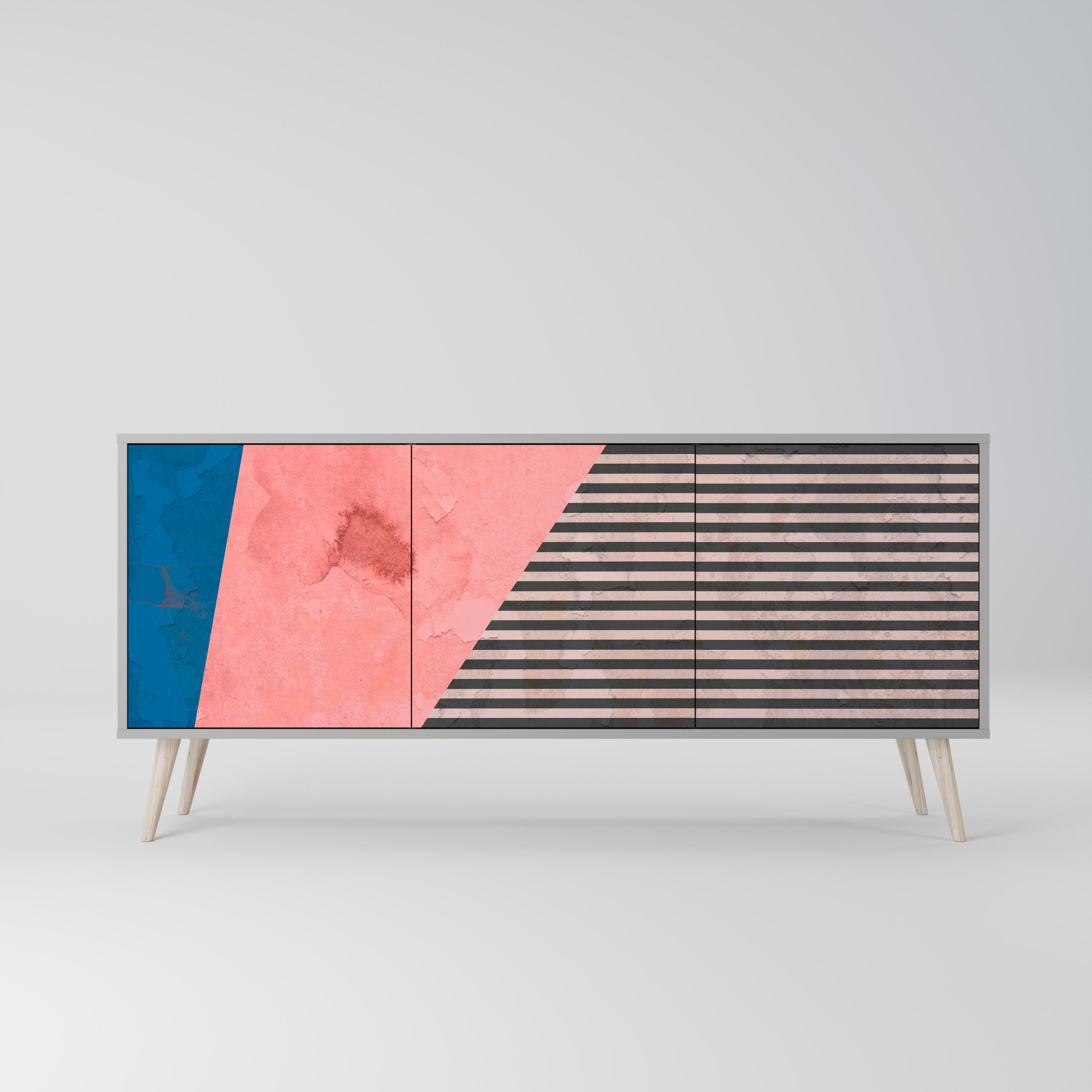 GLAMOROUS STRIPE 3-Door Sideboard
